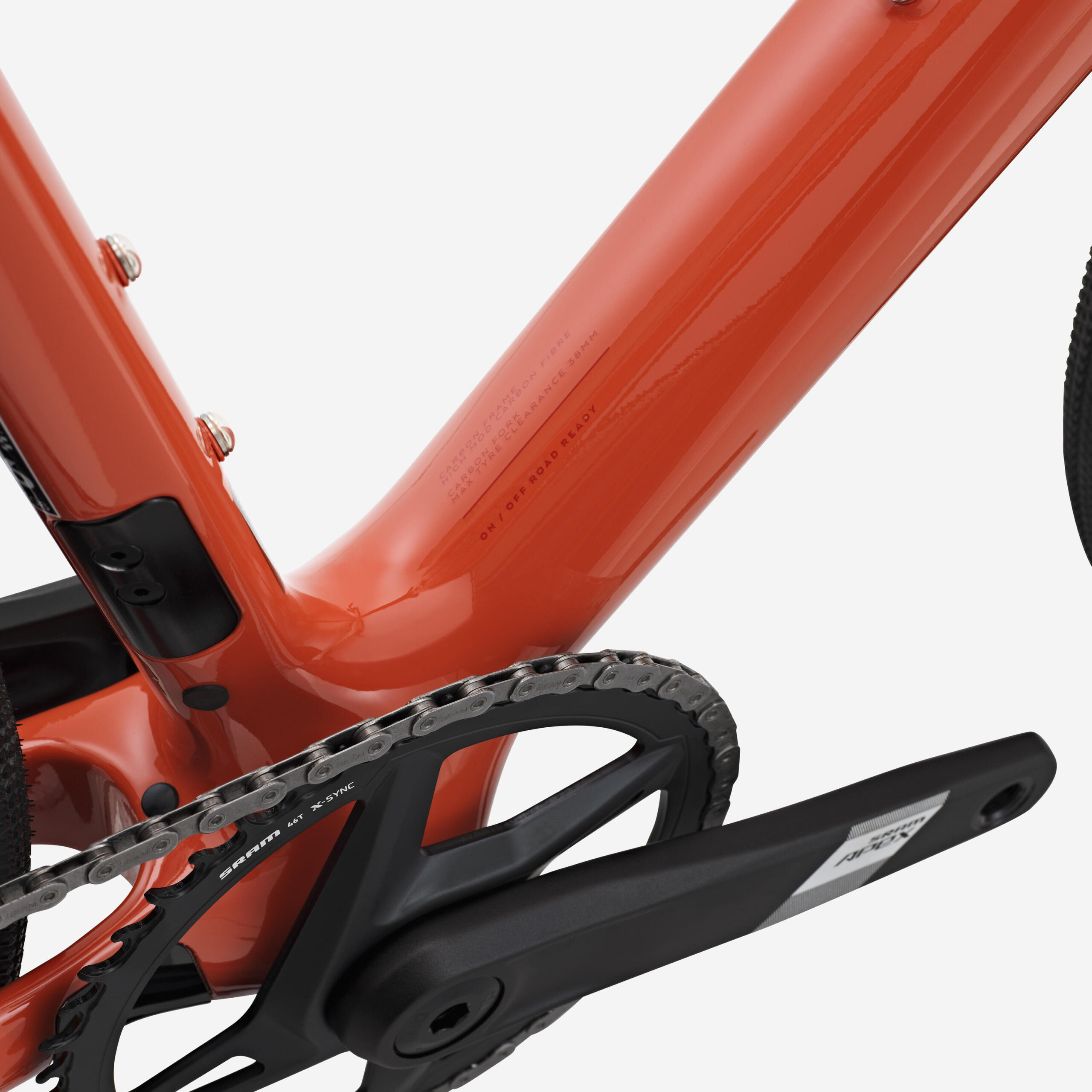Vélo de route carbone SRAM Apex AXS 1x12v, EDR CF Terracotta – Image 10