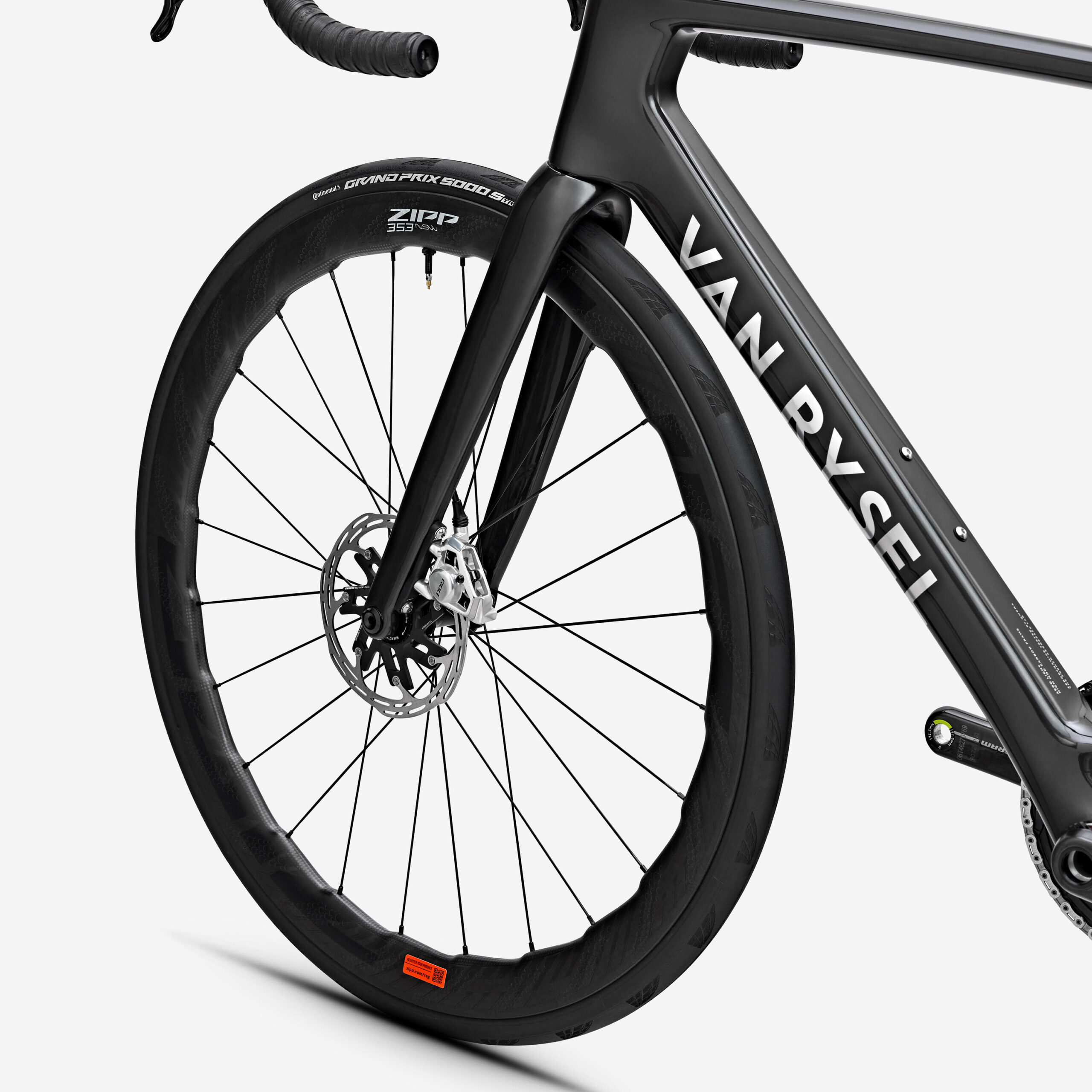 Velo de route rcr pro sram red axs capteur puissance zipp 353 nsw black shiny – Image 5