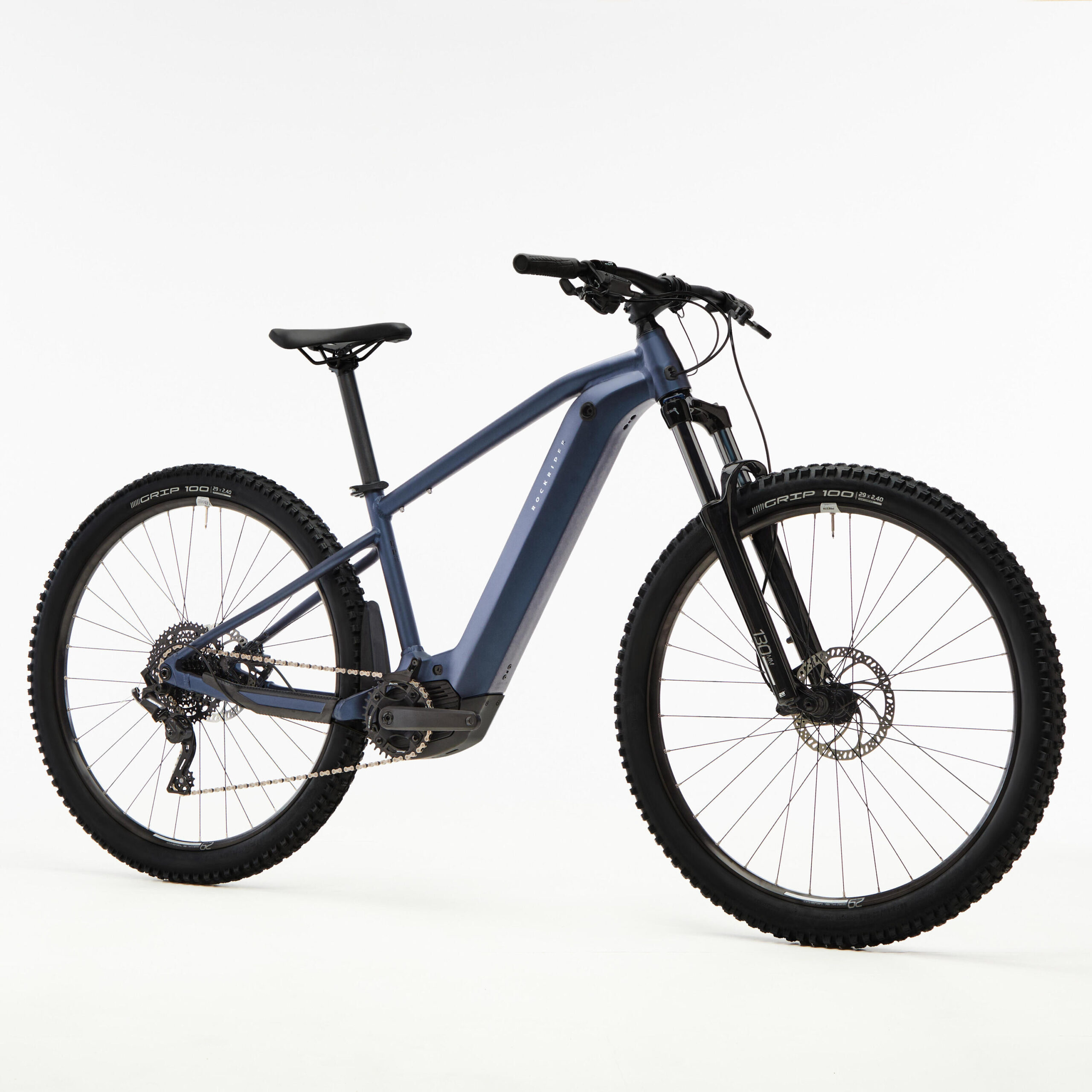 Vélo vtt électrique semi rigide 29" - e-expl 520 bleu nuit – Image 6