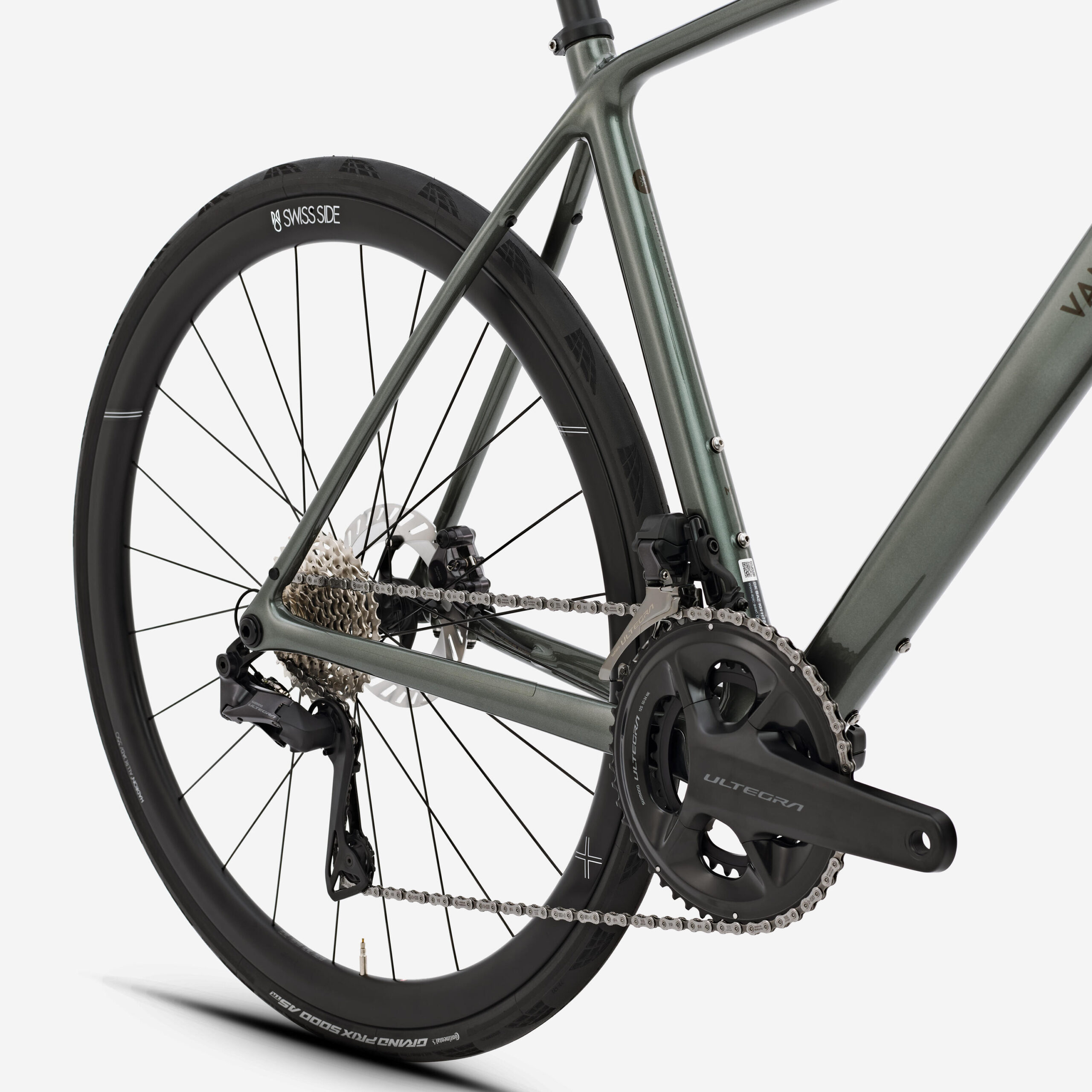 Vélo route endurance, Shimano Ultegra Di2, EDR CF ULTRA Vert kaki – Image 2