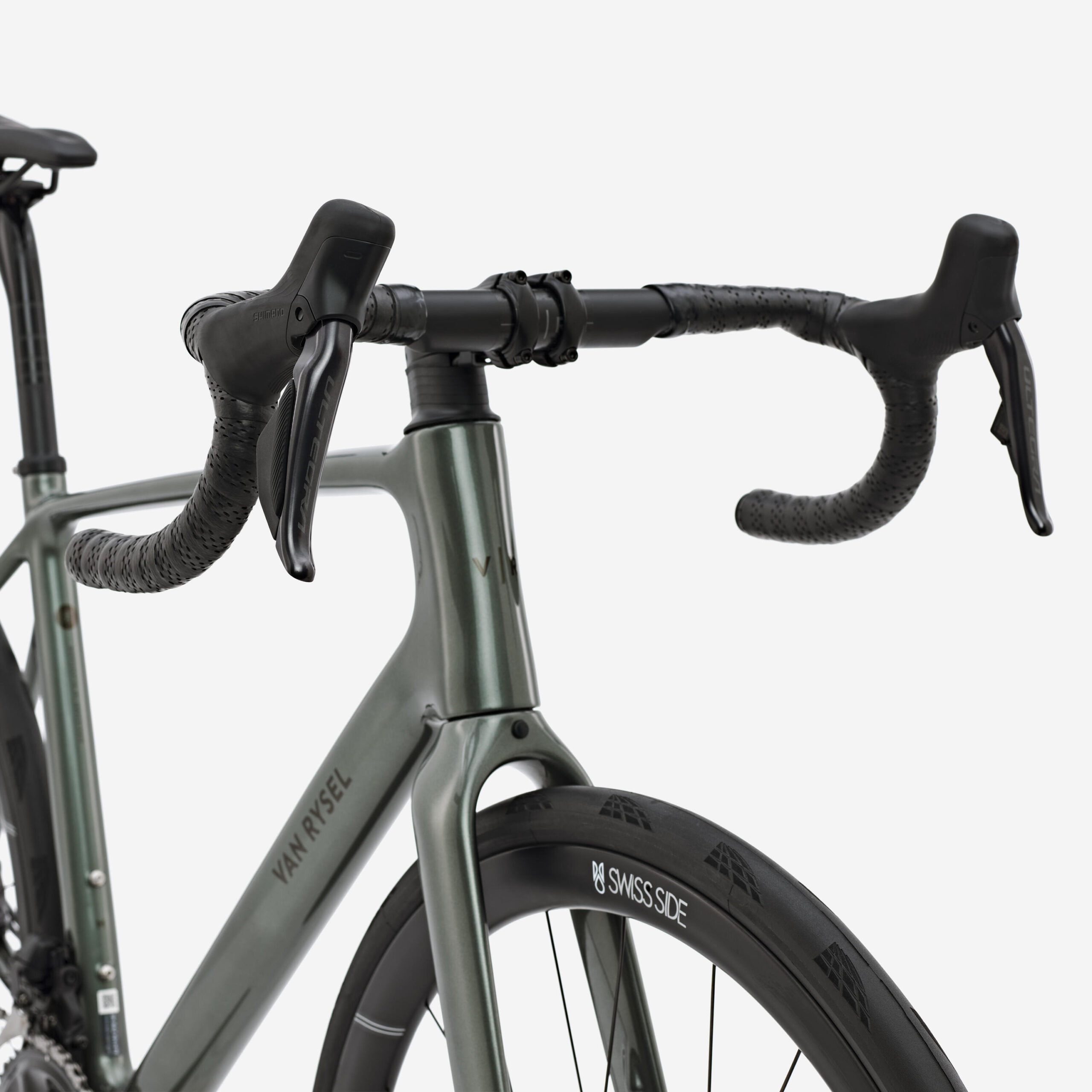 Vélo route endurance, Shimano Ultegra Di2, EDR CF ULTRA Vert kaki – Image 3