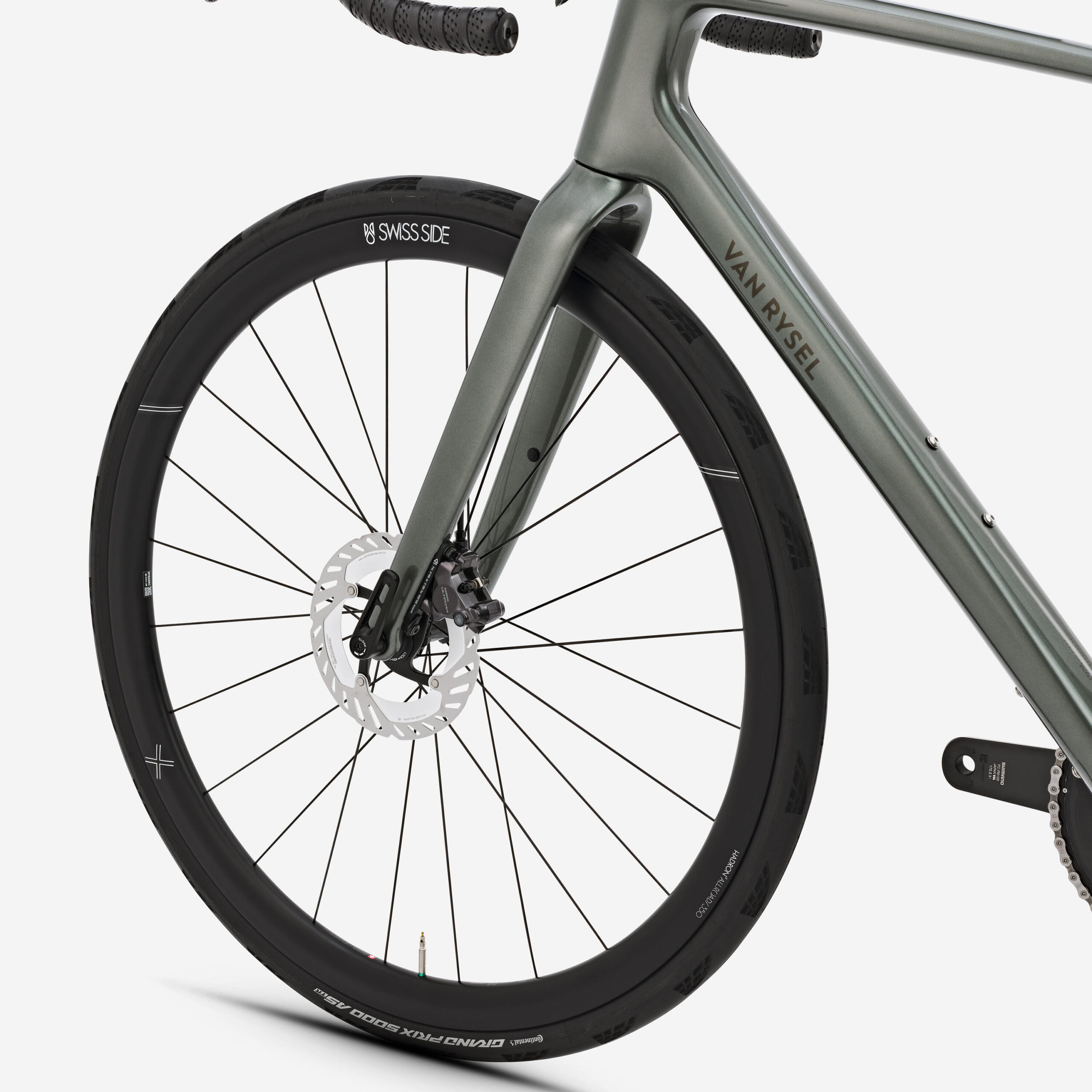 Vélo route endurance, Shimano Ultegra Di2, EDR CF ULTRA Vert kaki – Image 4