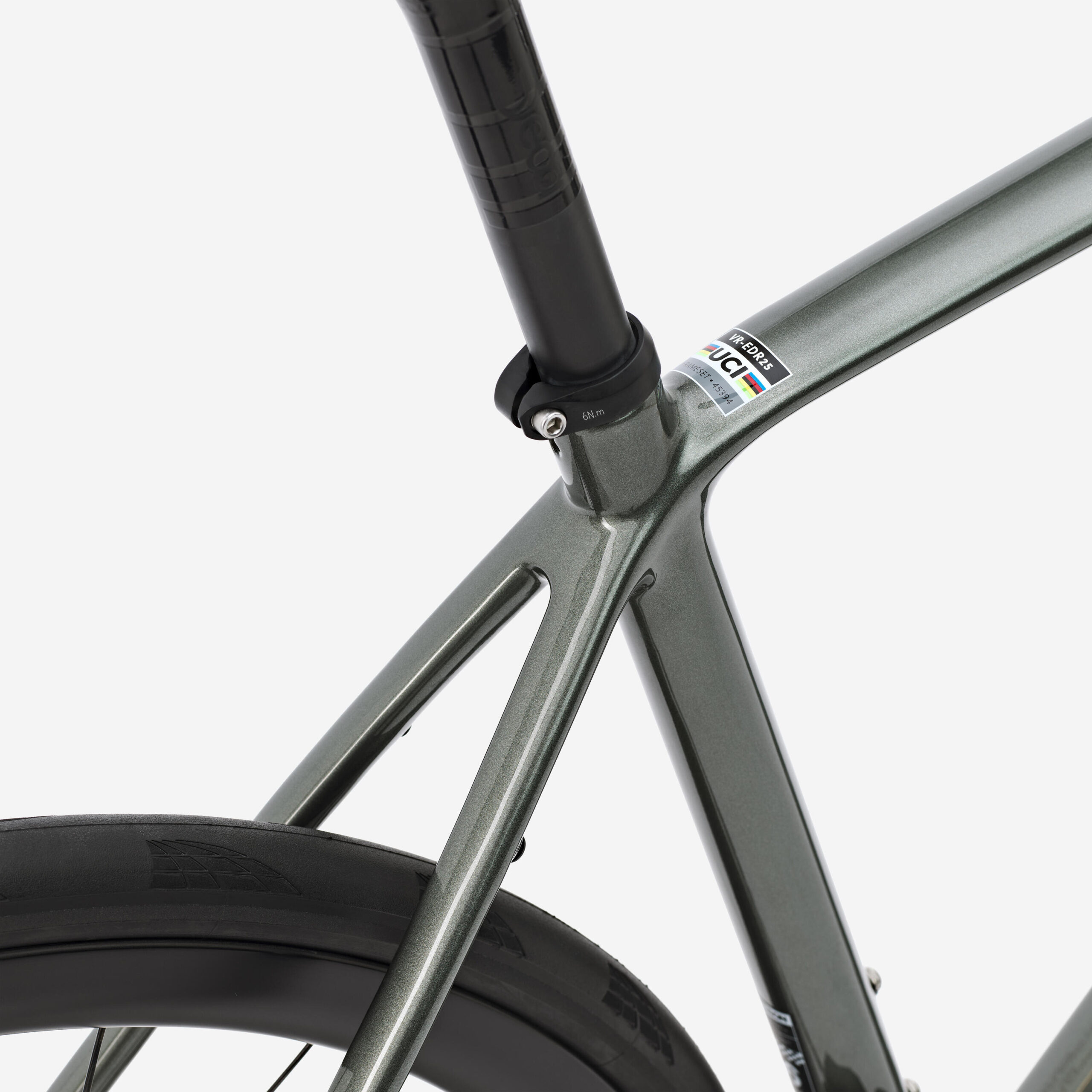 Vélo route endurance, Shimano Ultegra Di2, EDR CF ULTRA Vert kaki – Image 6
