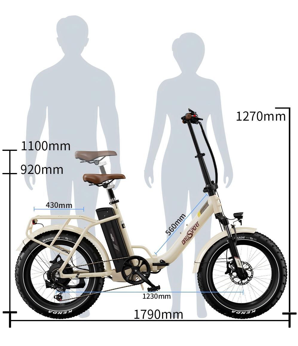 OT16 MAX – Vélo Électrique Puissant pour Ville & Tout-Terrain, 48V 18Ah, 250W – Image 4