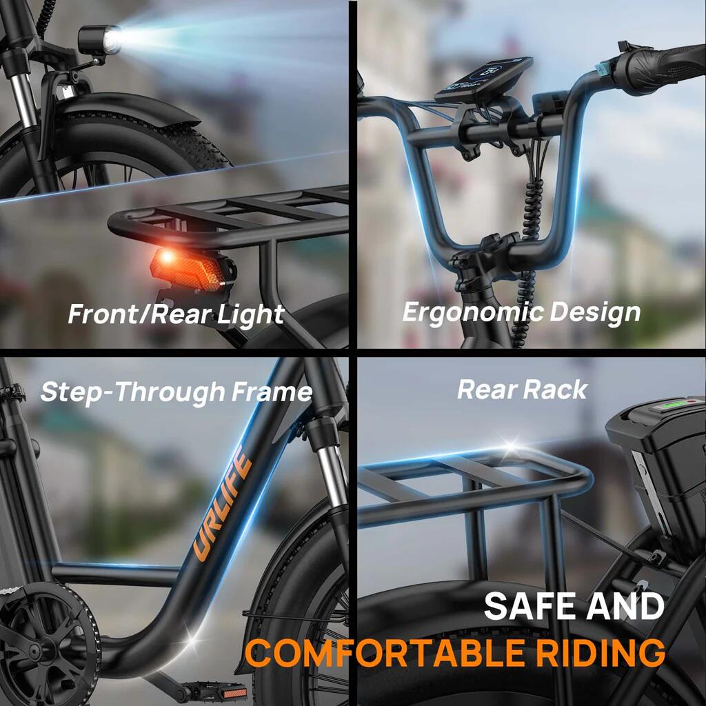 Vélo électrique urbain URLIFE E20 - Batterie 48 V 13 Ah – Image 5