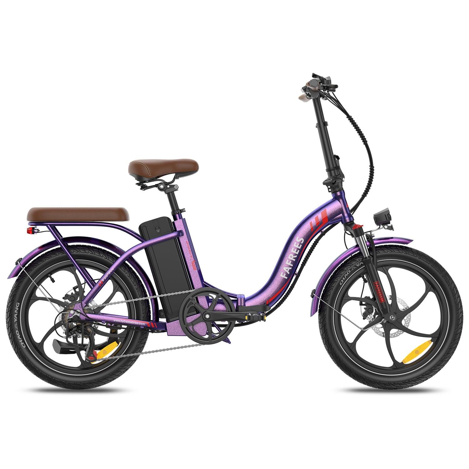 Vélo Électrique FAFREES F20+ Pro 250W 36V25Ah 20" Violet Rose – Image 3