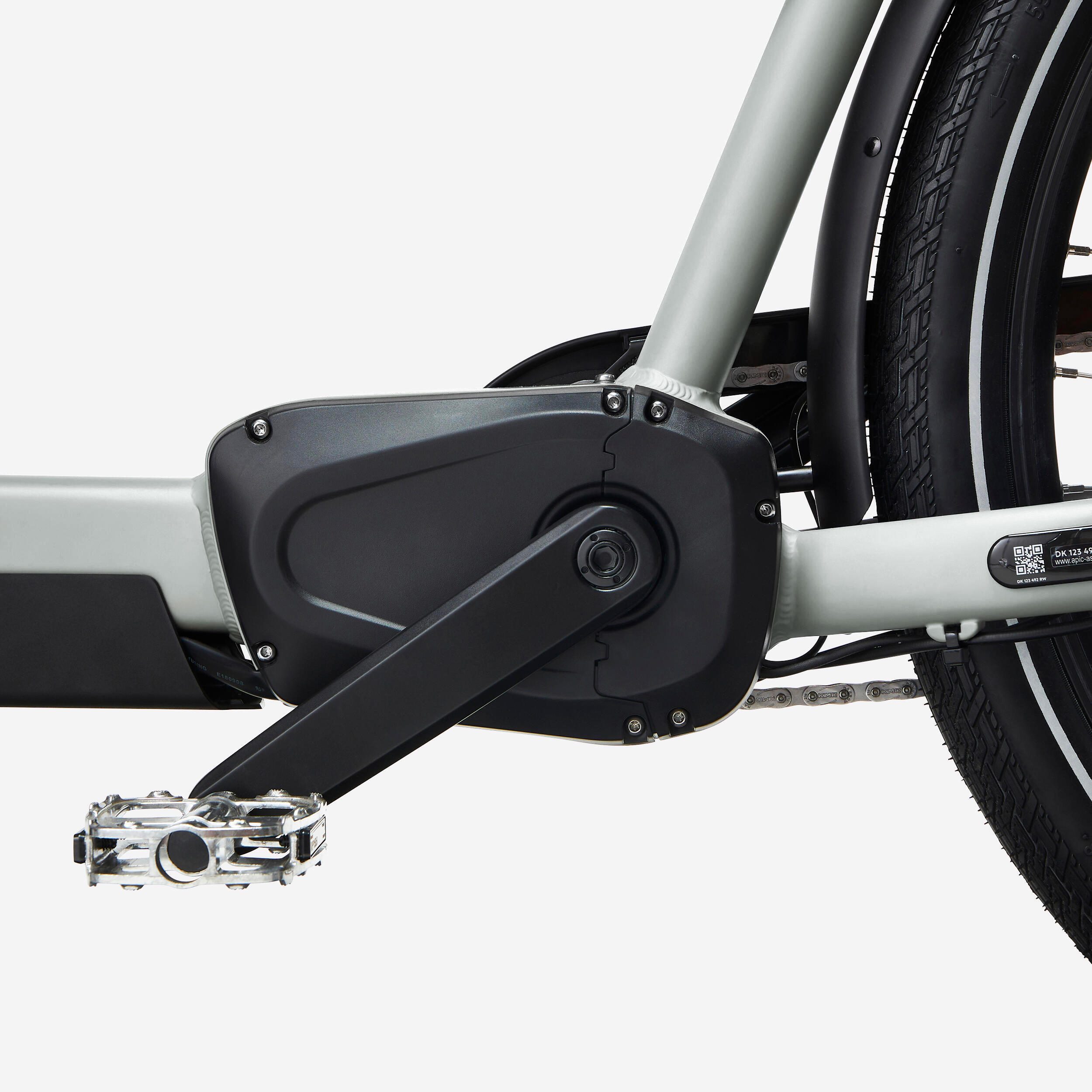 Vélo cargo électrique biporteur famille F900E polar white – Image 7