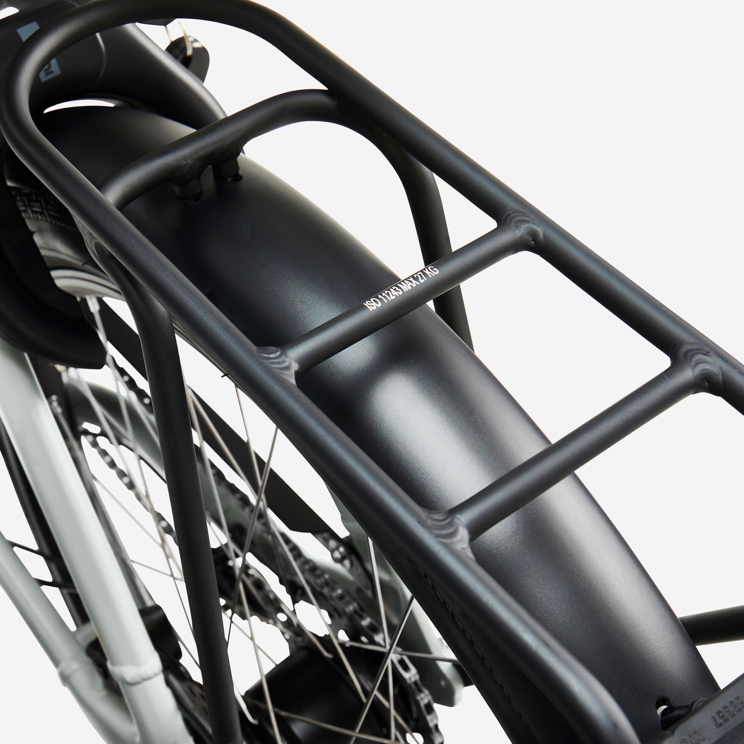 Vélo cargo électrique biporteur famille F900E polar white – Image 10
