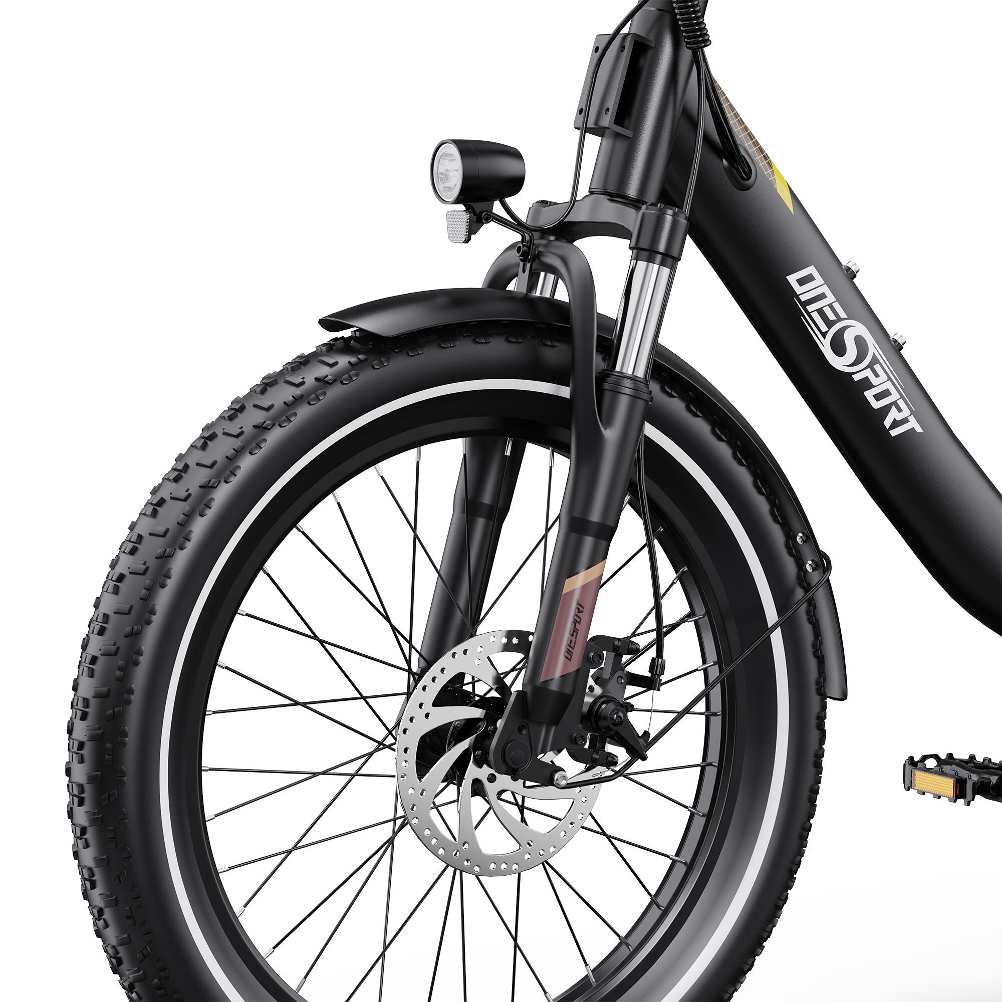 ONESPORT OT16-2 Vélo électrique pliable rétro – Moteur 250W, batterie 816Wh – Image 3