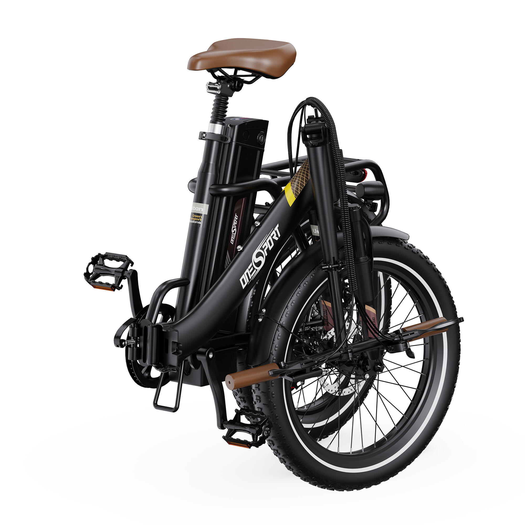ONESPORT OT16-2 Vélo électrique pliable rétro – Moteur 250W, batterie 816Wh – Image 4