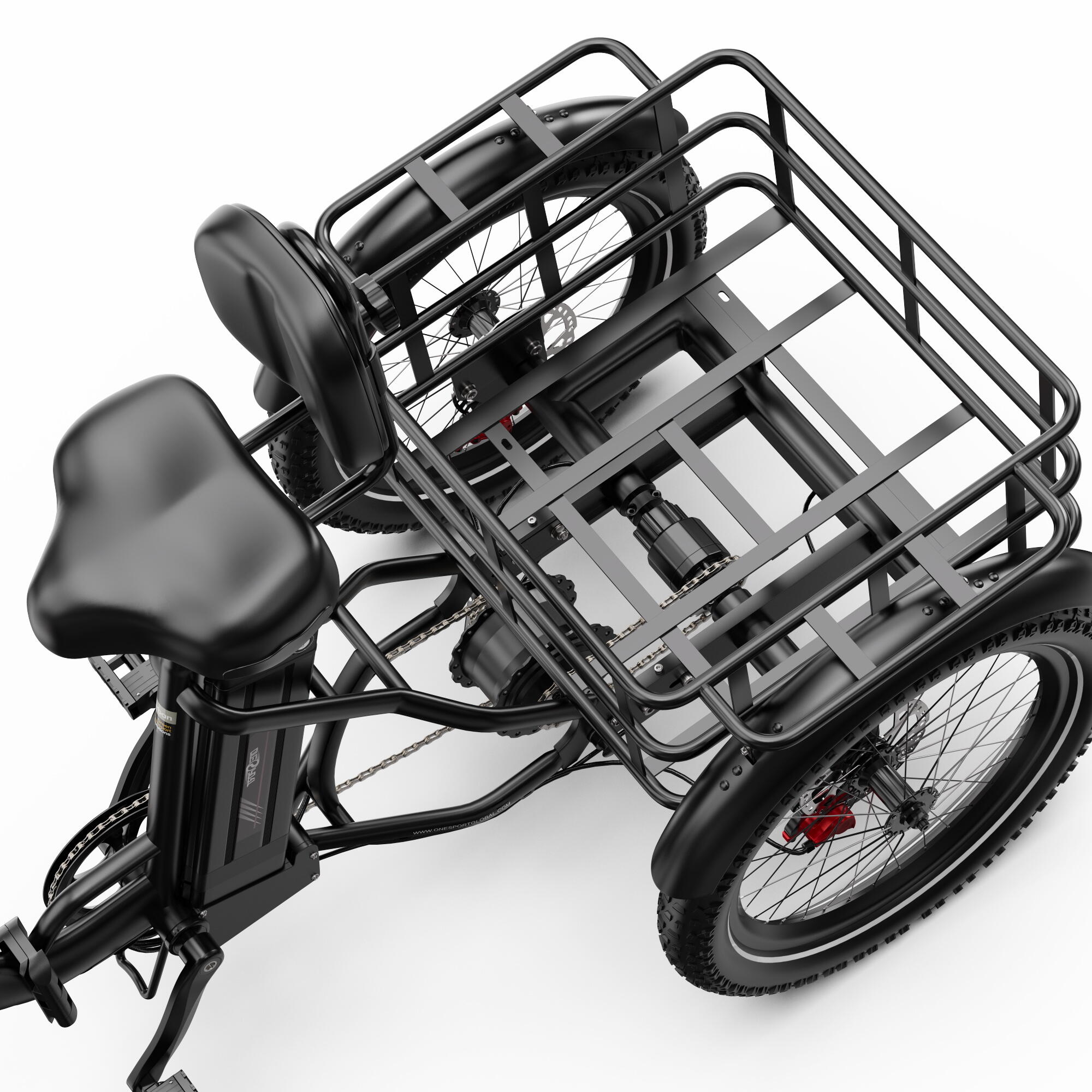 Vélo cargo électrique ONESPORT OT30 PRO - Batterie 48V 18Ah – Image 5