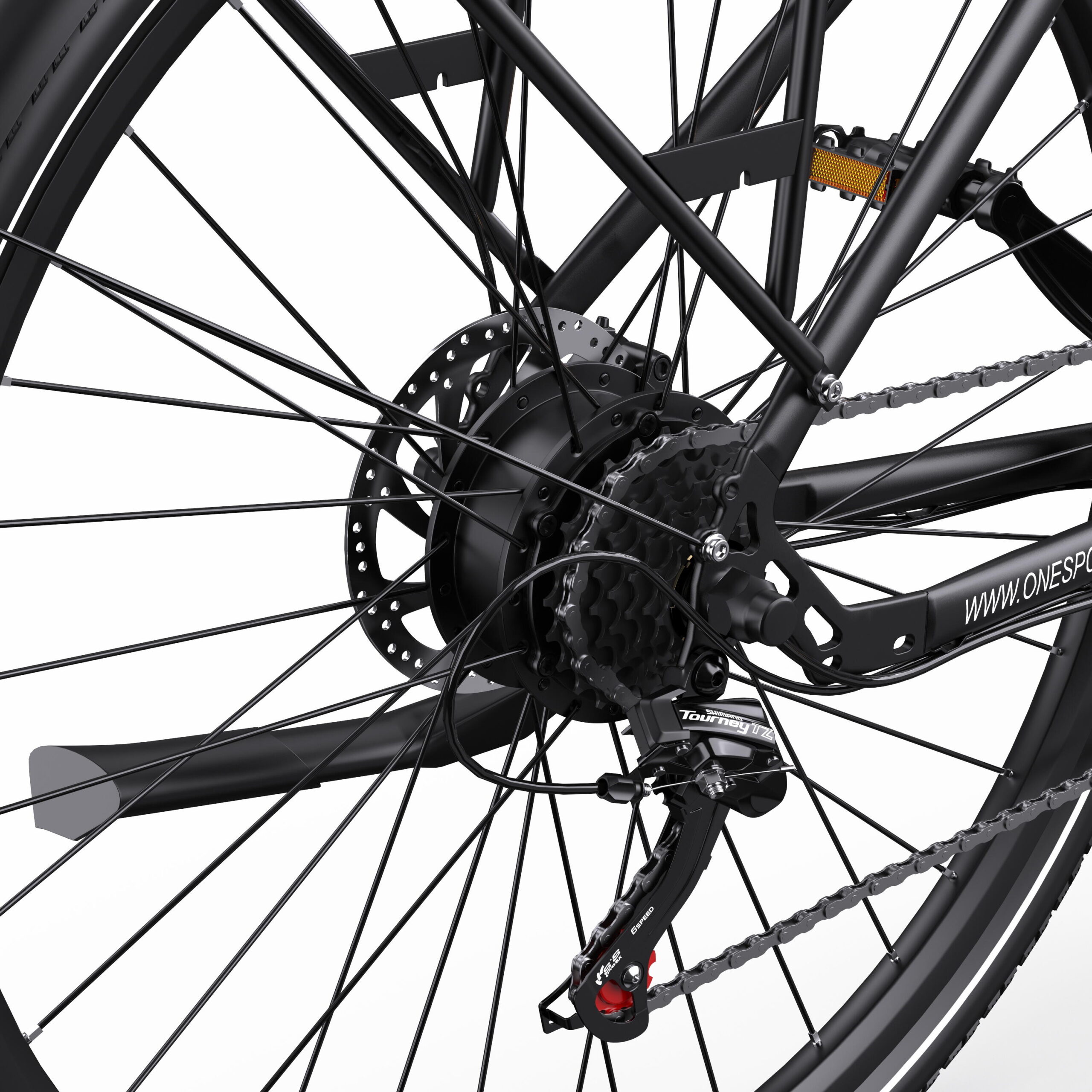 Vélo électrique urbain ONESPORT OT12 27,5", batterie 36 V 13 Ah – Image 4