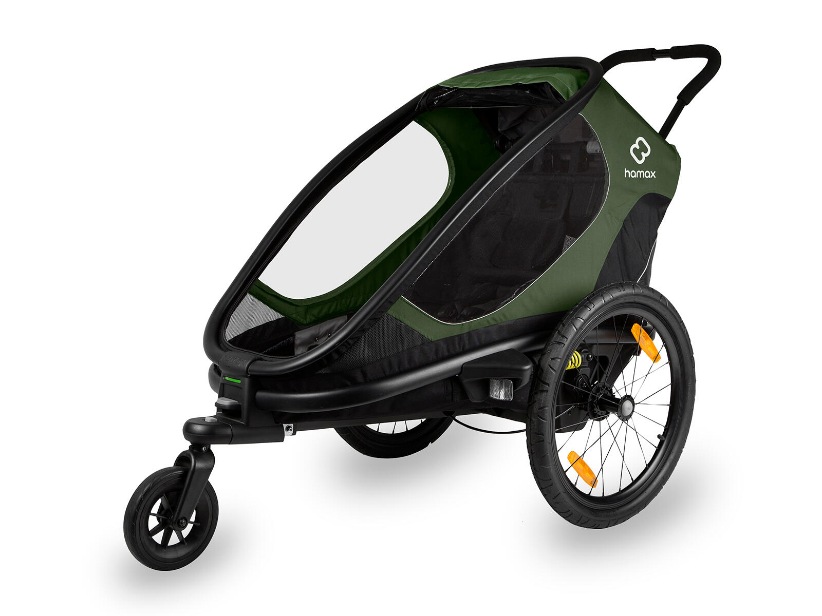 HAMAX Outback One siège enfant pour vélo - vert/noir – Image 2