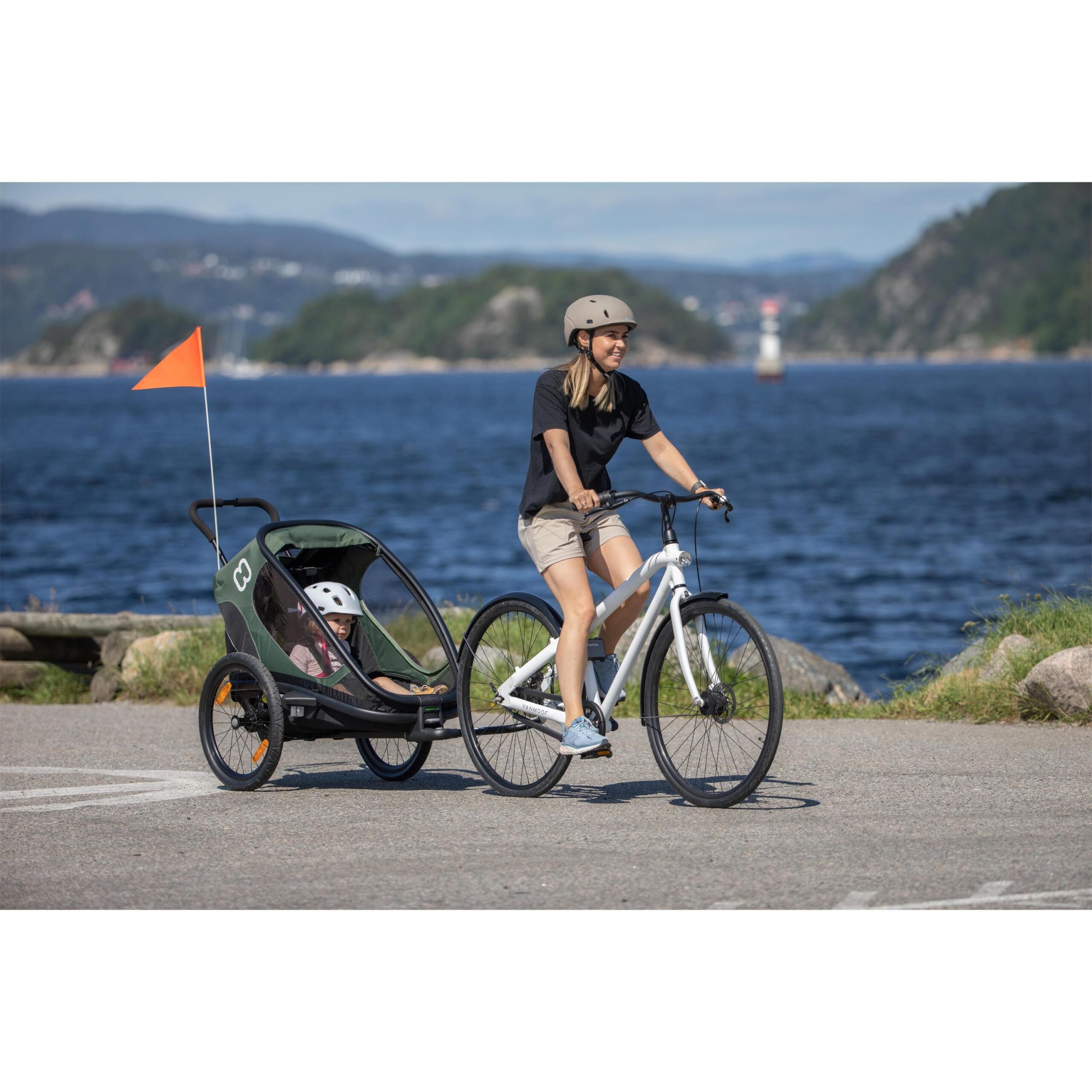 HAMAX Outback One siège enfant pour vélo - vert/noir – Image 4