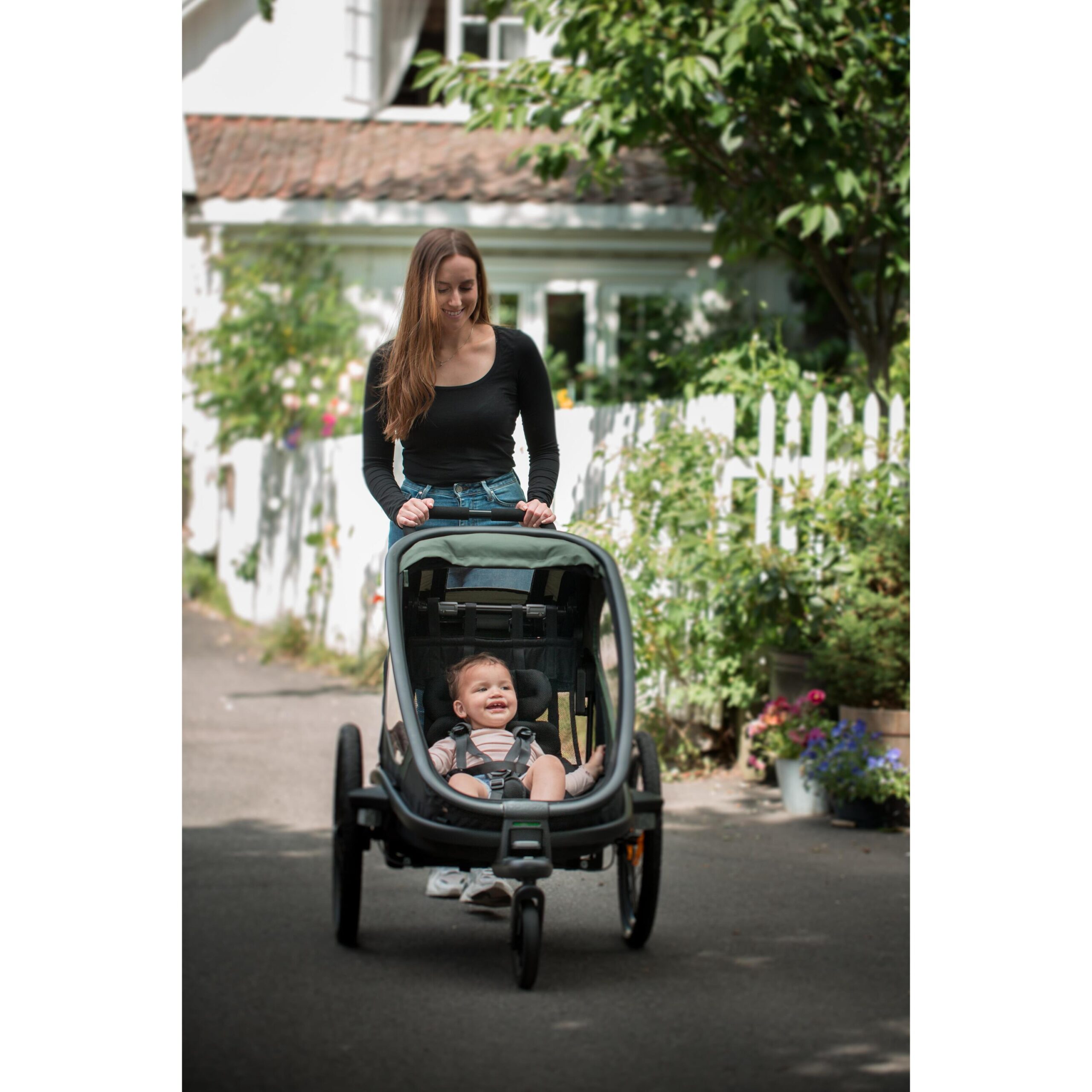 HAMAX Outback One siège enfant pour vélo - vert/noir – Image 5