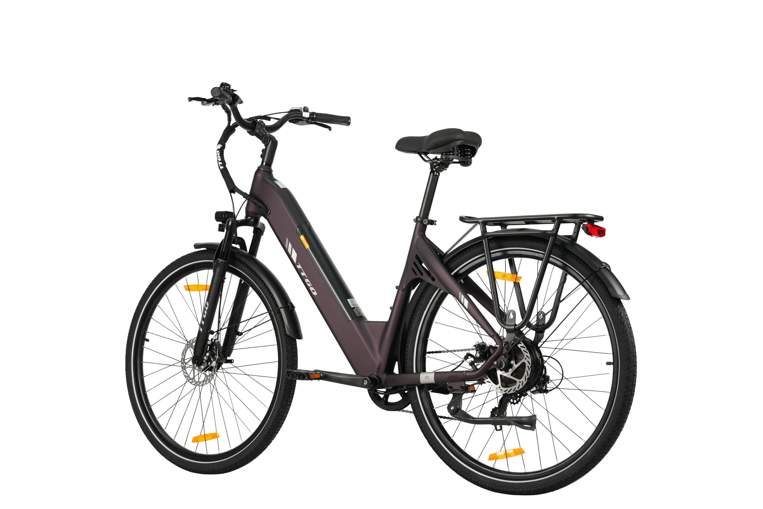 C3SE Vélo électrique 28" 36V 250W 120km Shimano 7 vitesses ville – Image 2