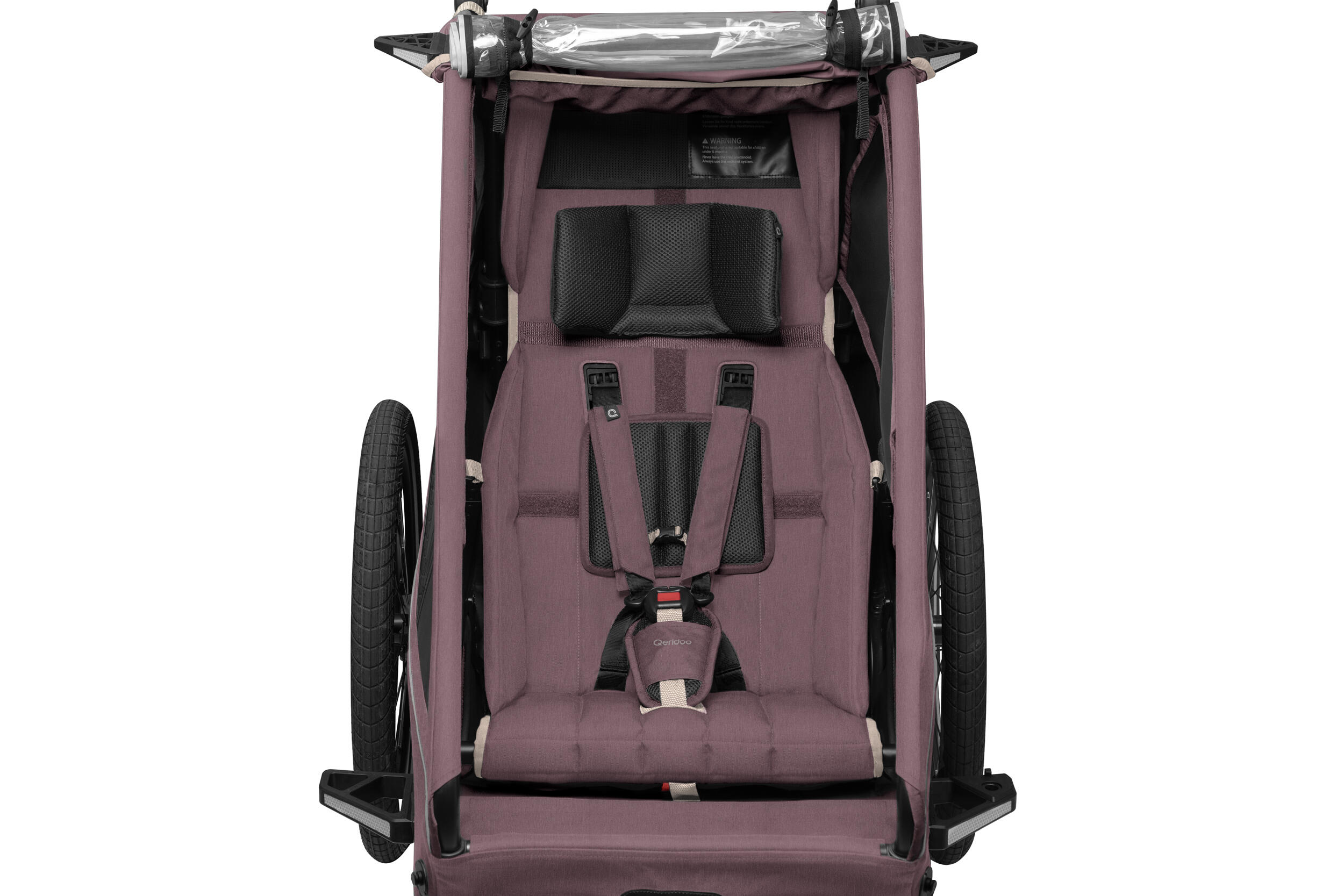 Remorque vélo Qeridoo Kidgoo 1 Widberry Violet – Image 2