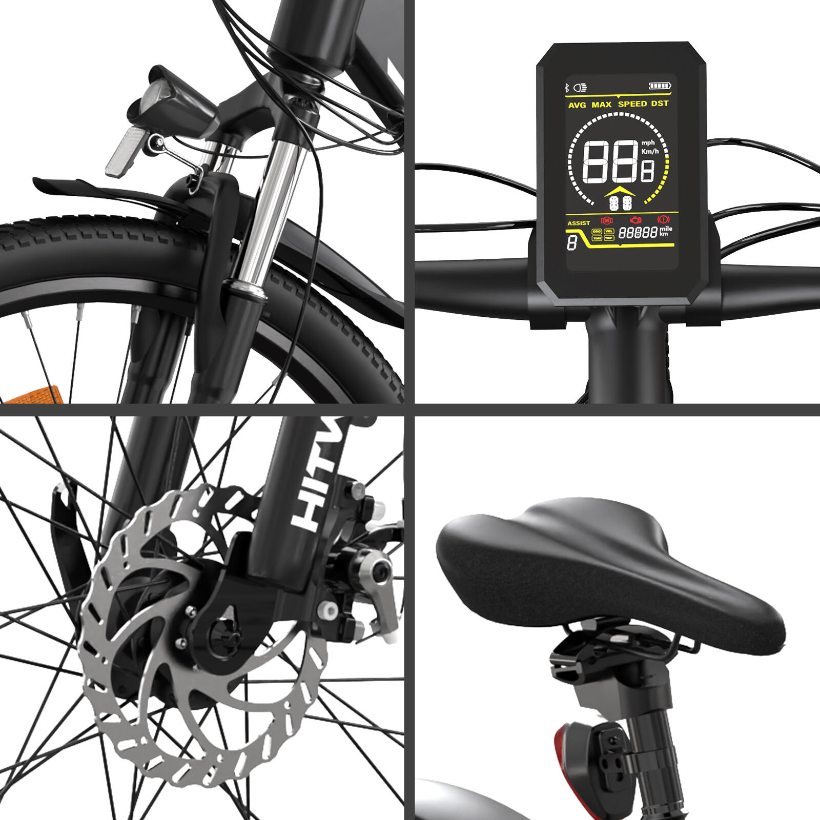 Vélo Électrique VTT 26" 250W Batterie 36V 12Ah Autonomie 90KM BK7S – Image 5