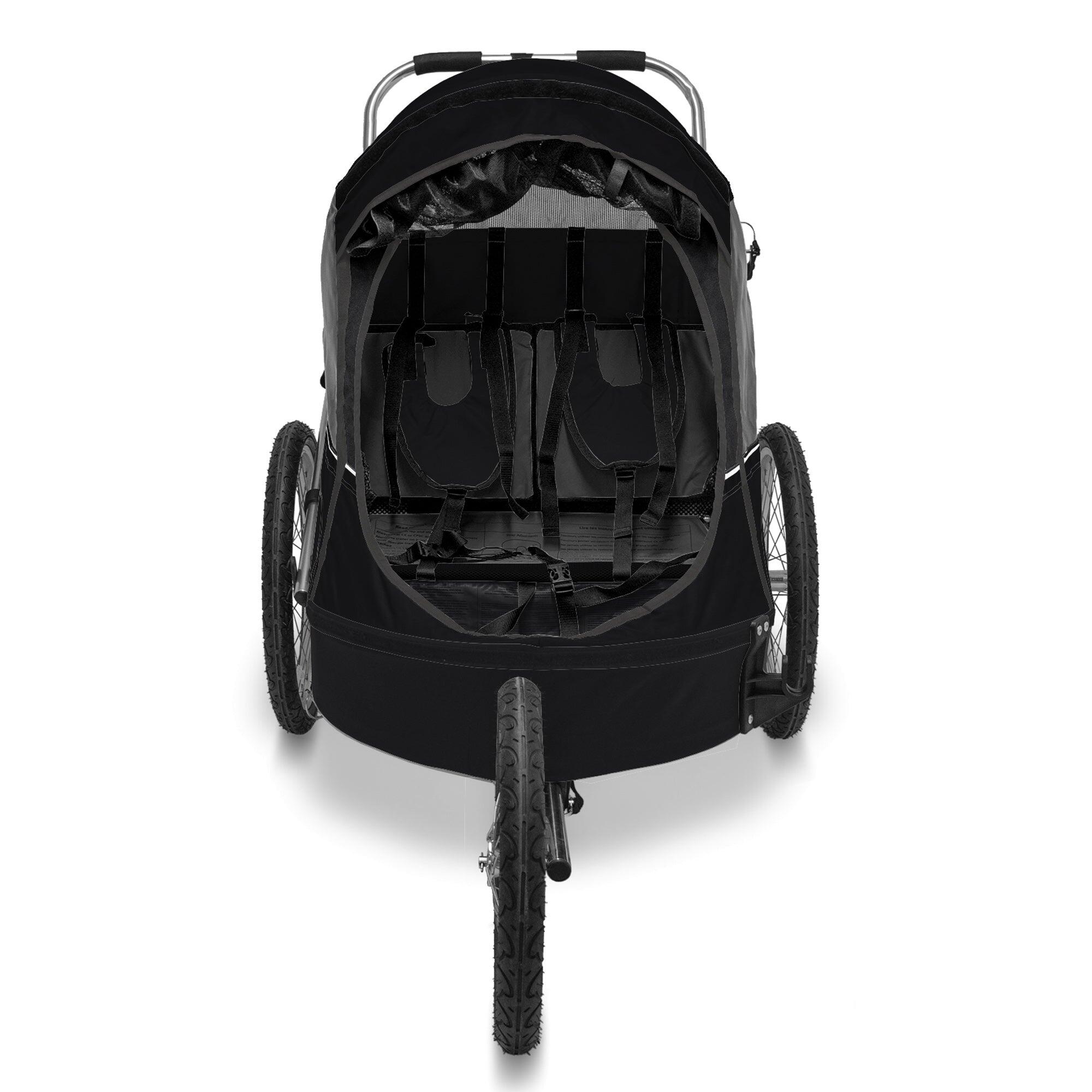 Remorque vélo pour enfants WIKE Premium - comprend poussette et kit de jogging