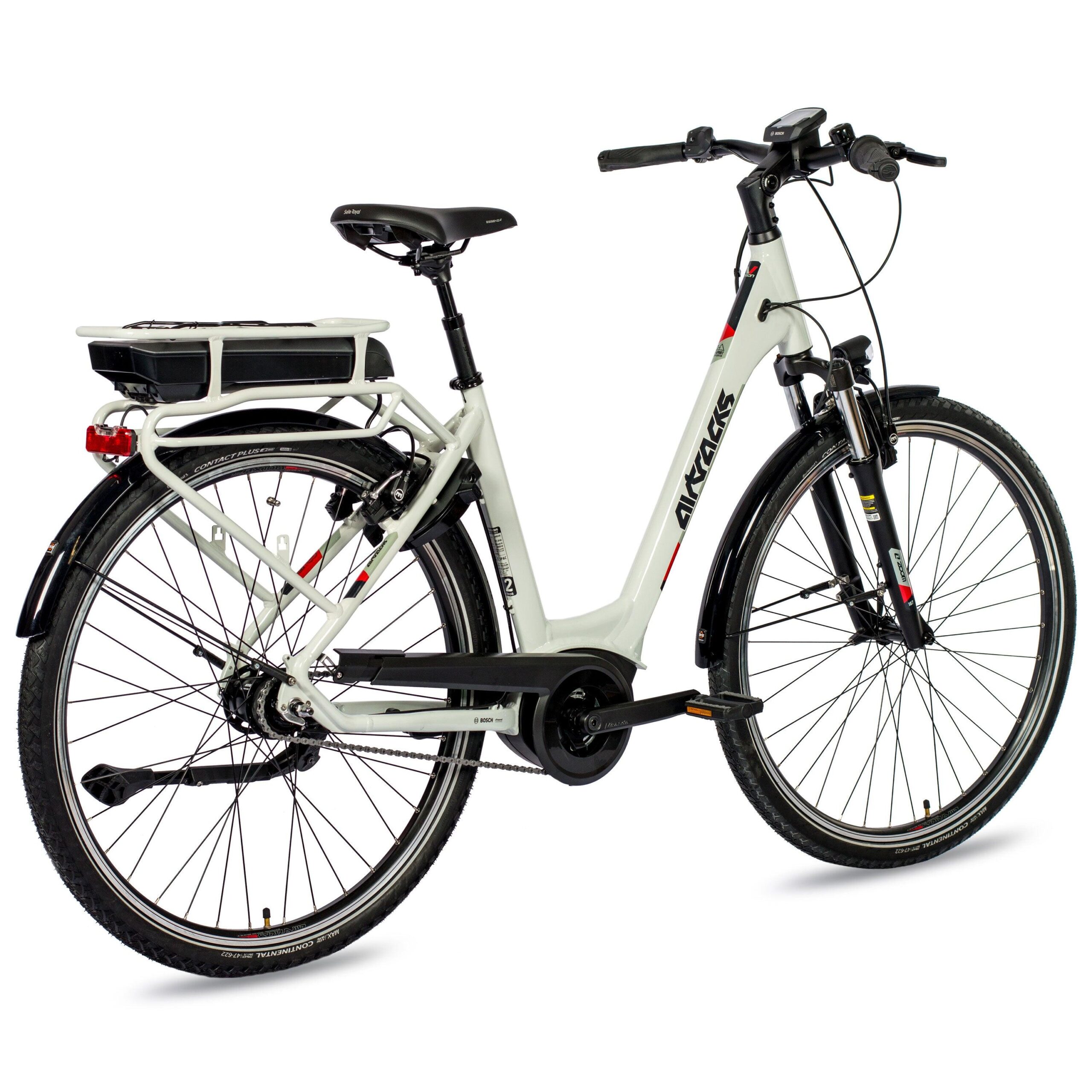 28" VÉLO DE VILLE ÉLECTRIQUE V-TRON RACK BOSCH ACTIVE LINE 400WH 7 VITESSES