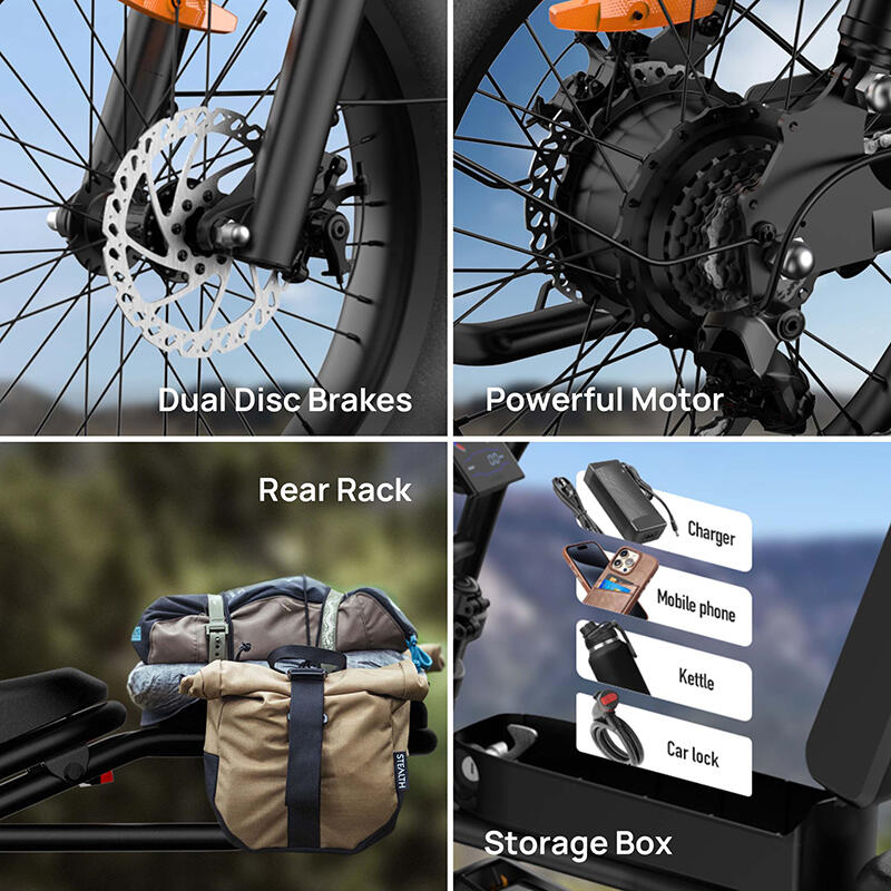 Vélo électrique URLIFE T2, moteur 250 W, batterie 48 V 15,6 Ah – Image 5