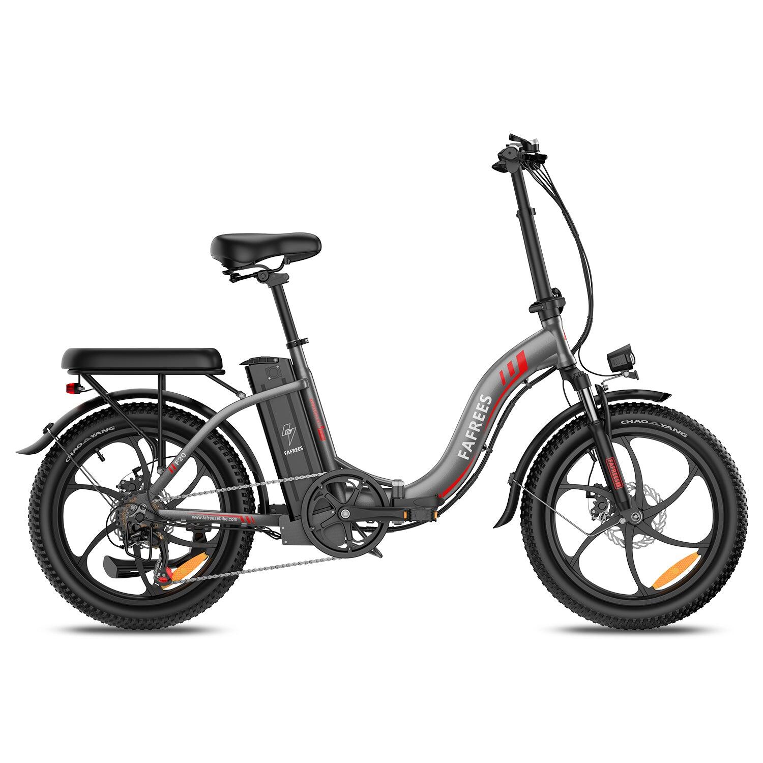 FAFREES F20 Vélo Électrique 250W 36V18Ah 20" Gris – Image 2