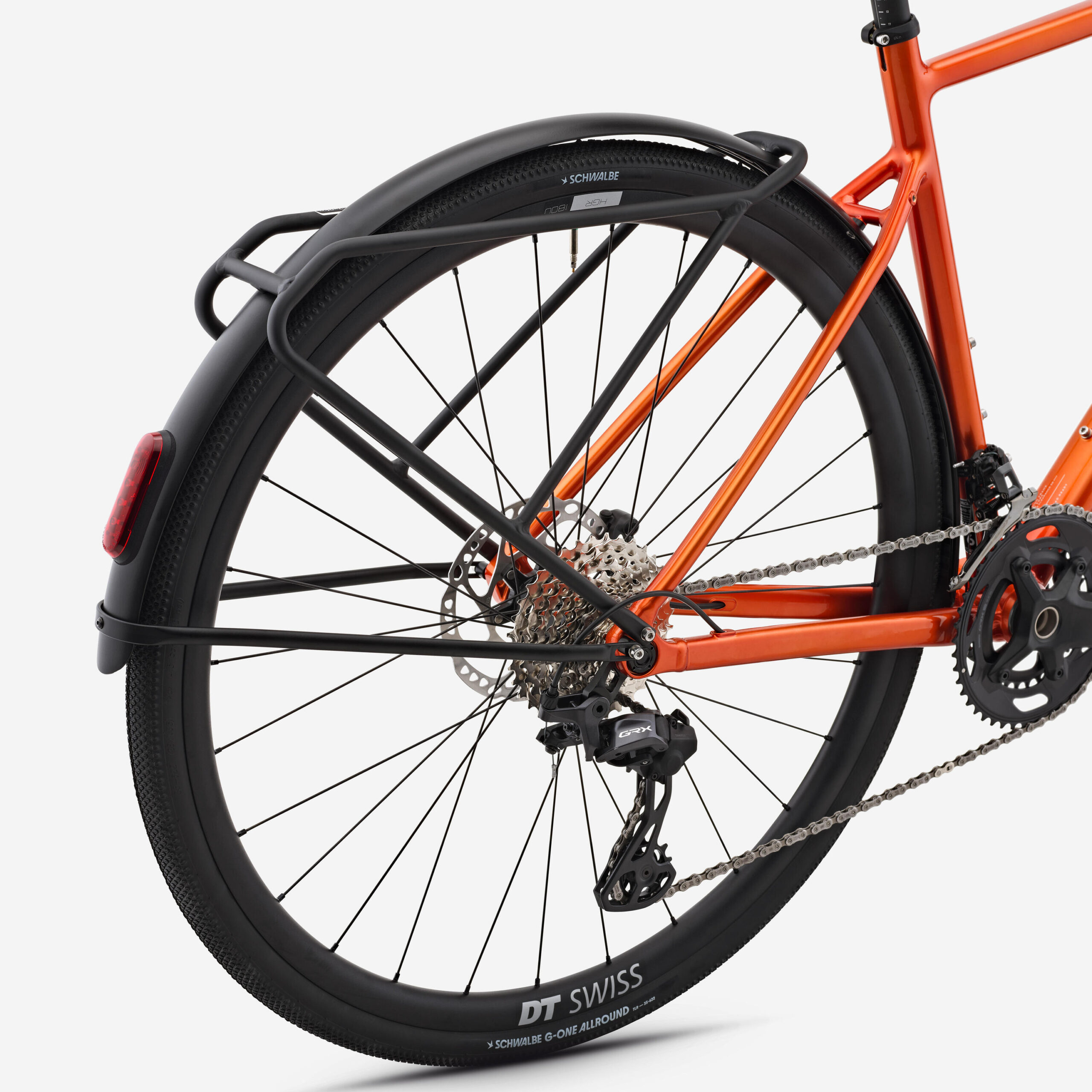 Vélo de route Shimano GRX 2x12v, EDR AF2 Randonneur orange – Image 4