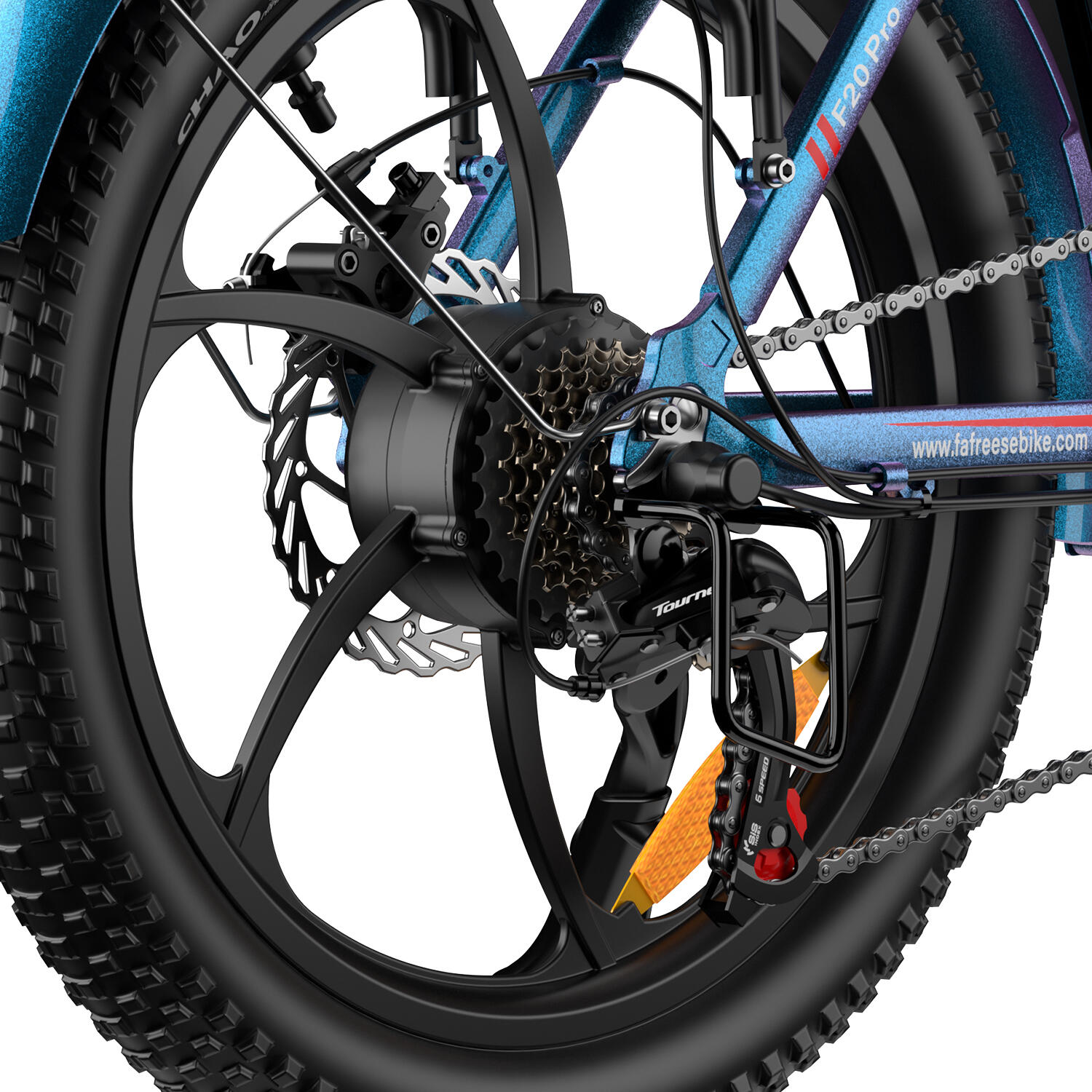 Vélo électrique pliant FAFREES F20 Pro avec batterie 20 Ah et 7 vitesses – Image 5