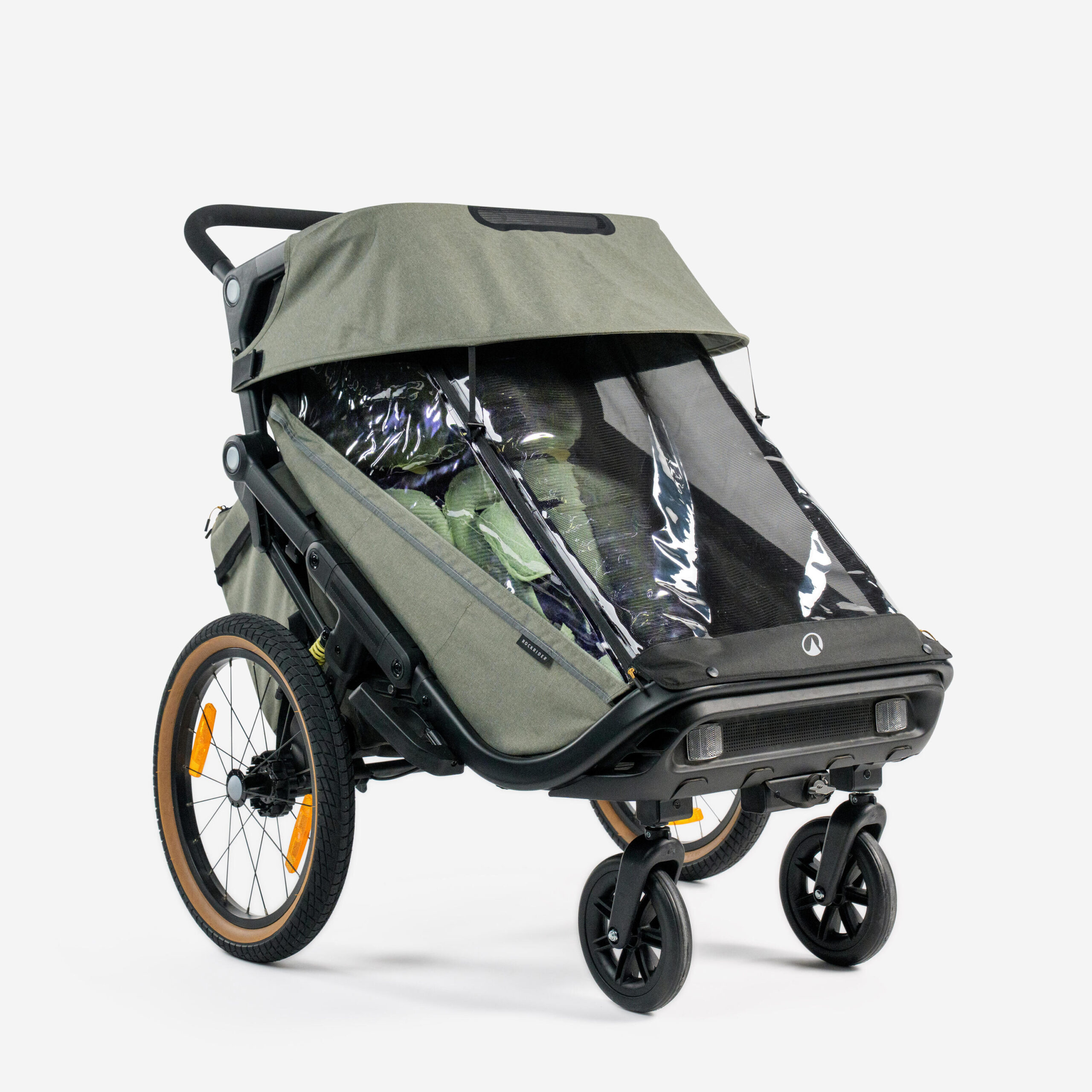 Remorque vélo enfant compacte pliante 2 places poussette, EXPL 900 – Image 6