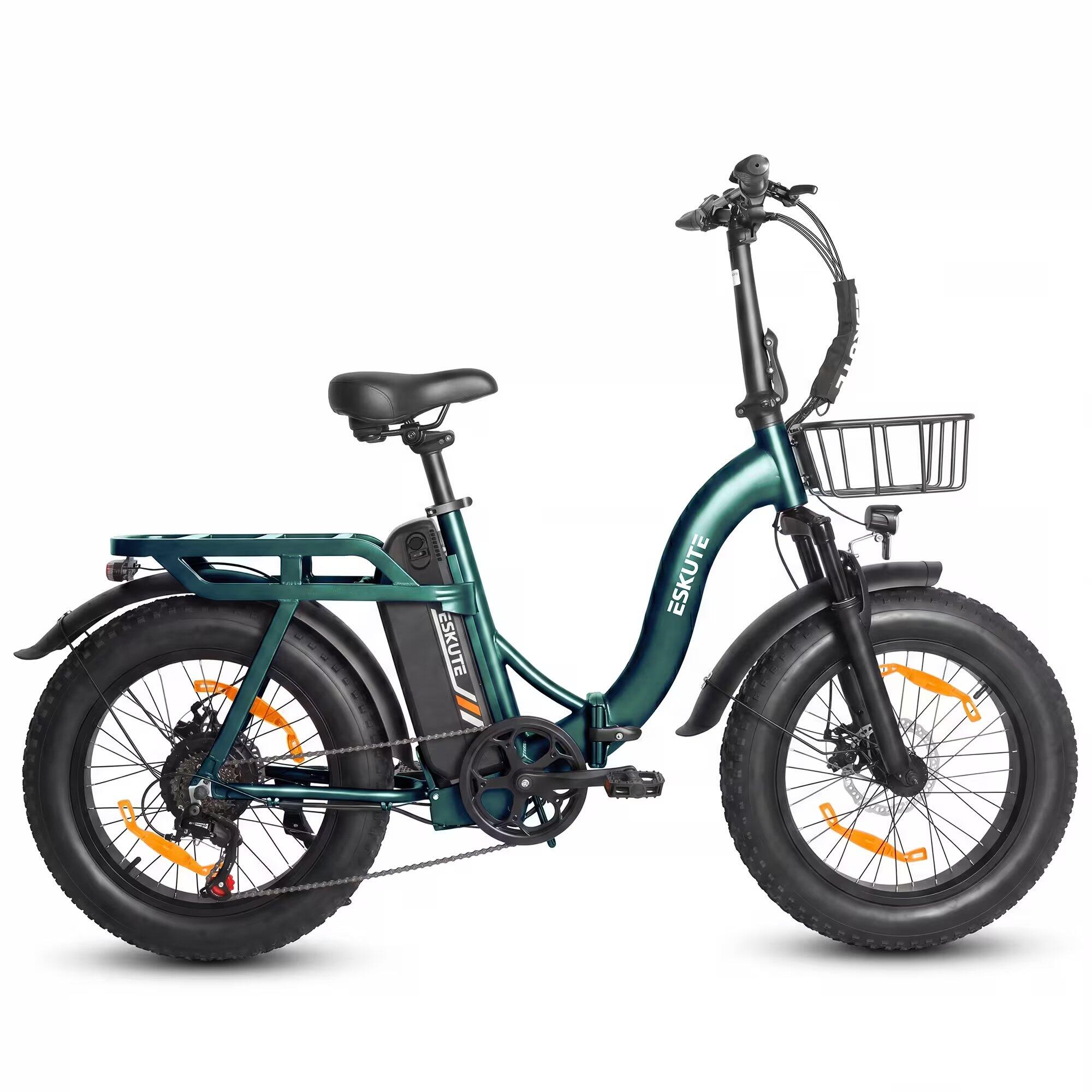 ESKUTE D202 Vélo Électrique Pliable 48V 20.8Ah Pneus 20x4 Autonomie 100km – Image 2