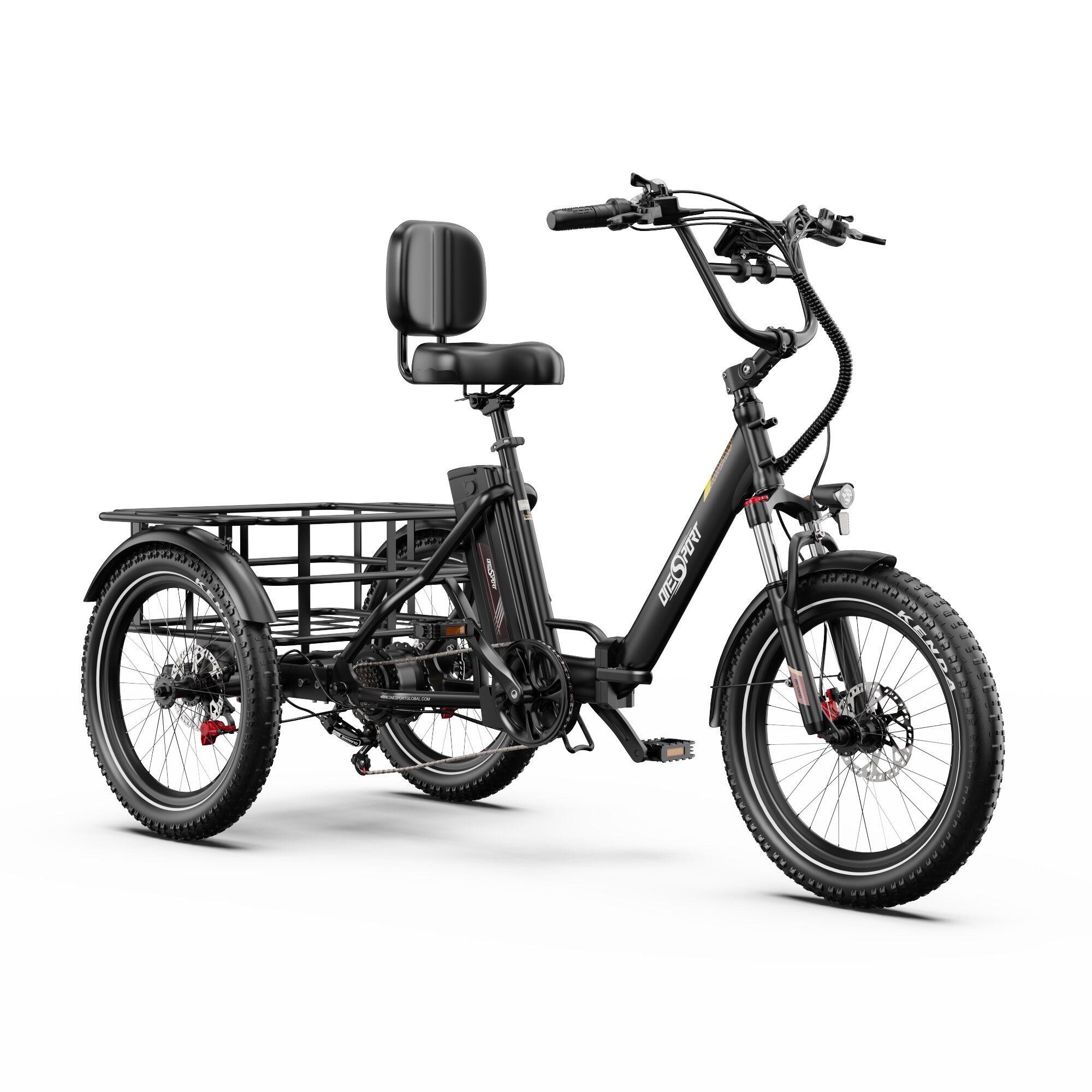 ONESPORT OT30 PRO 20" tricycle pliant 3 roues batterie 48V 18Ah 7 vitesses – Image 2