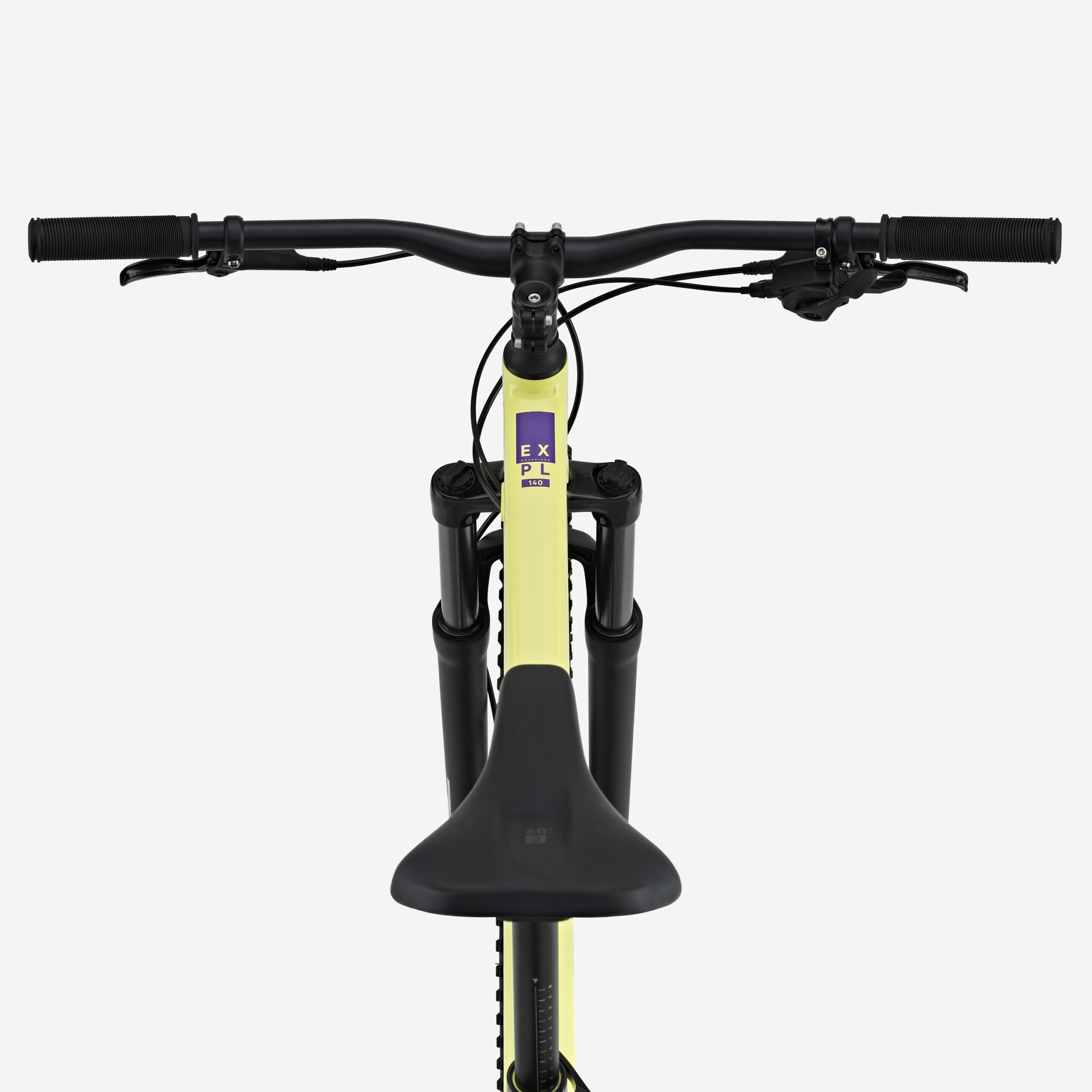 Vélo VTT randonnée semi-rigide 29" cadre aluminium, EXPL 140 jaune – Image 4