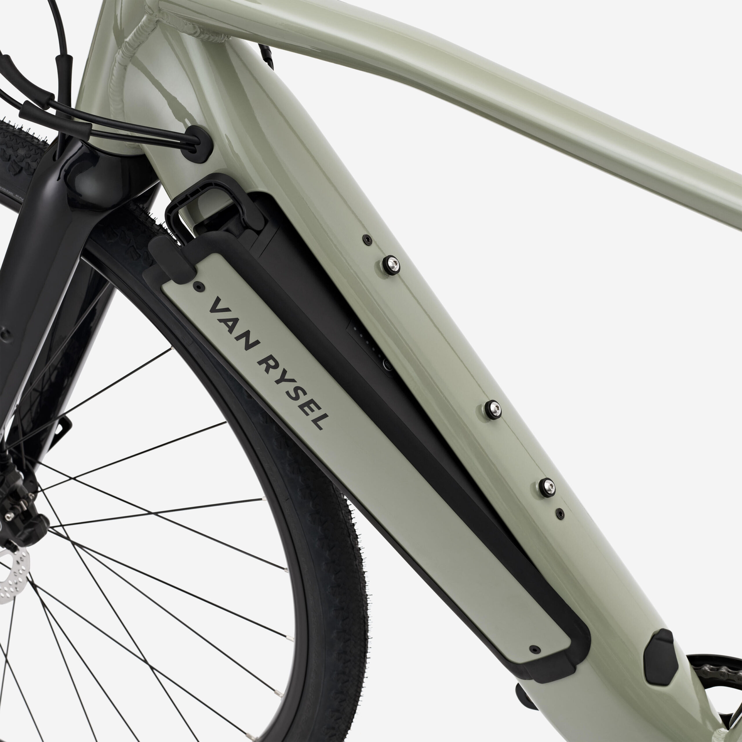 Vélo gravel électrique Shimano Cues 1x11v, E-GRVL AF Discover kaki – Image 3