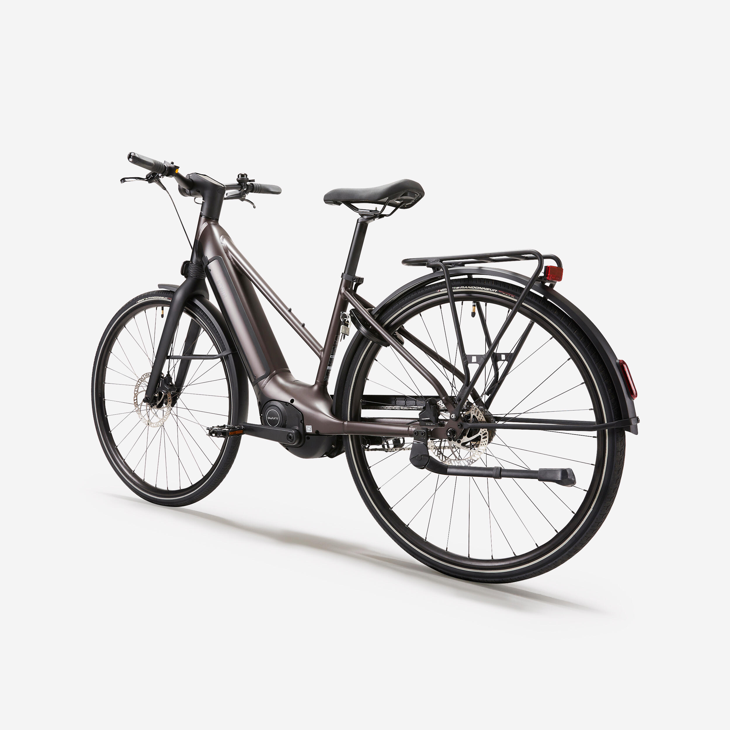 Velo ville electrique a moteur automatique owuru cadre bas ld 920 e – Image 5