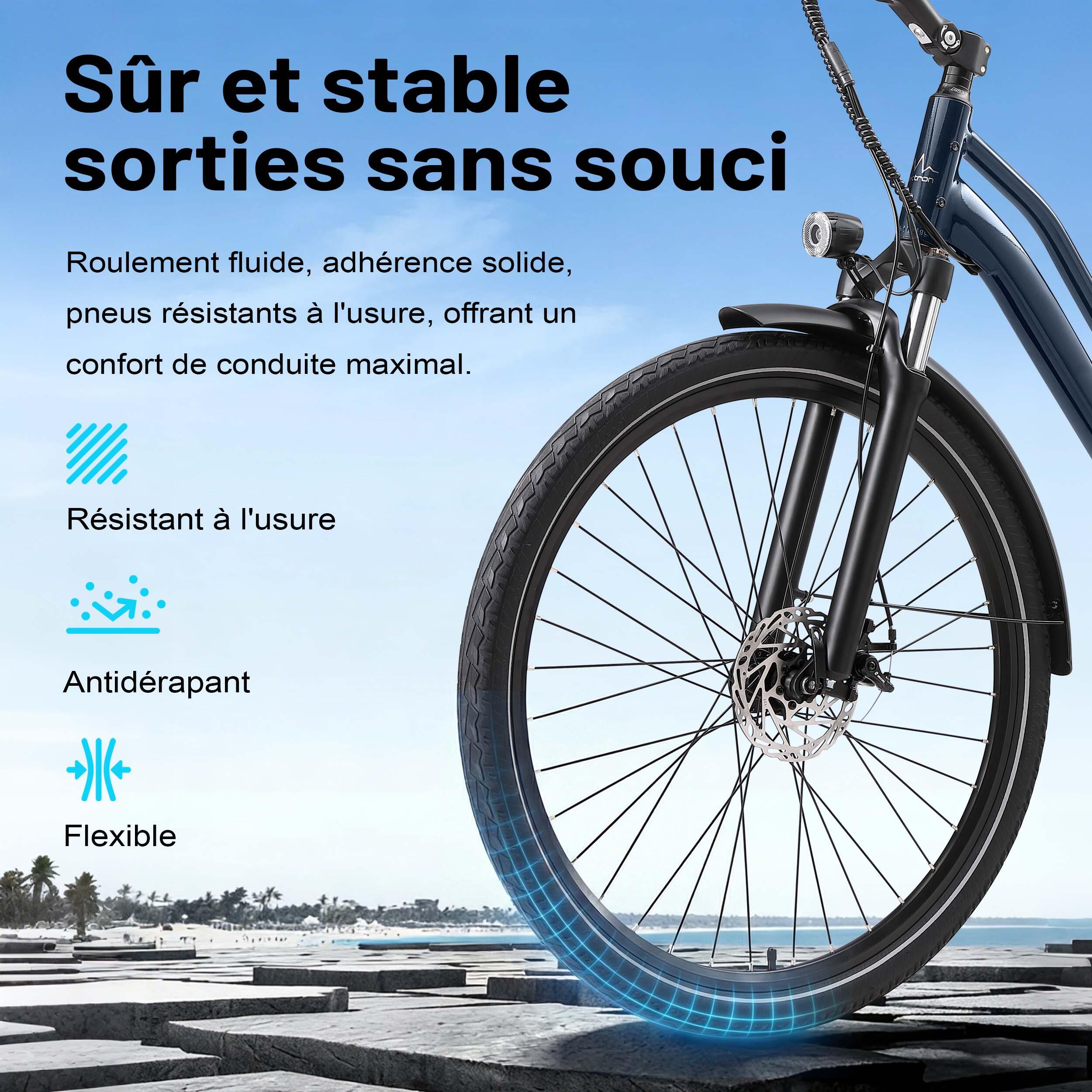Vélo électrique Maxtron Urban7 Commuter avec batterie 36V 12,8AH, 7 vitesses. – Image 4