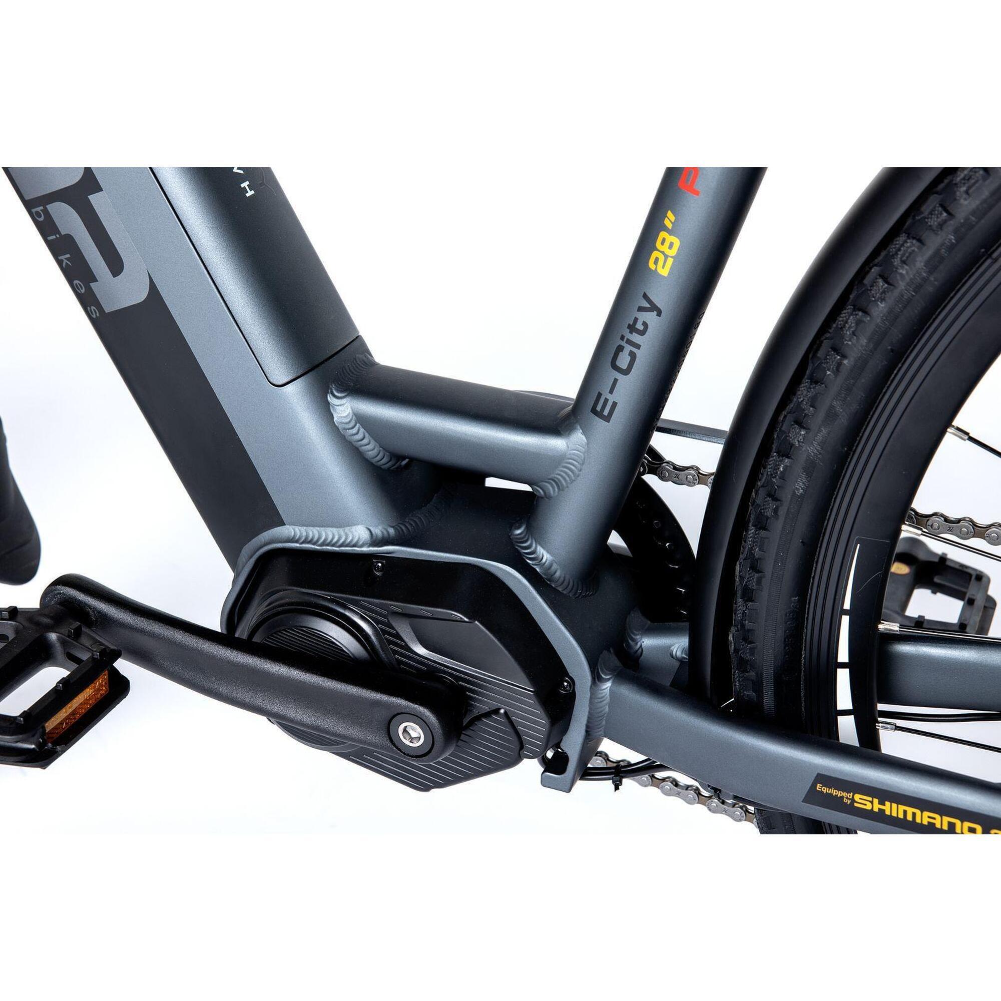 Vélo de Ville Electrique Semi Rigide E28PRO - 28" Moteur Central