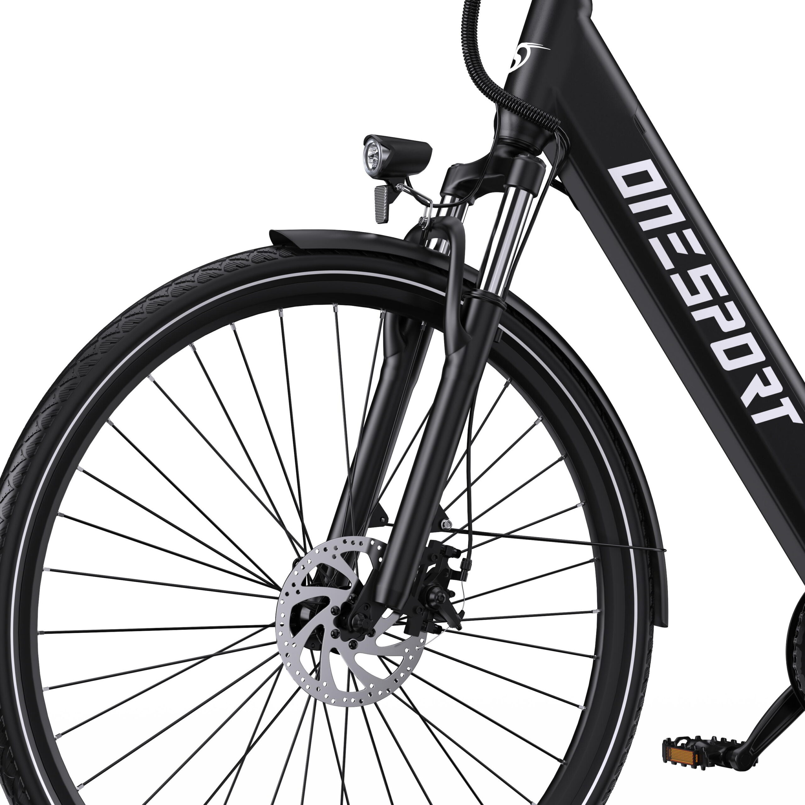 Vélo électrique urbain Onesport OT12, 250 W avec batterie 36 V 13 Ah – Image 3