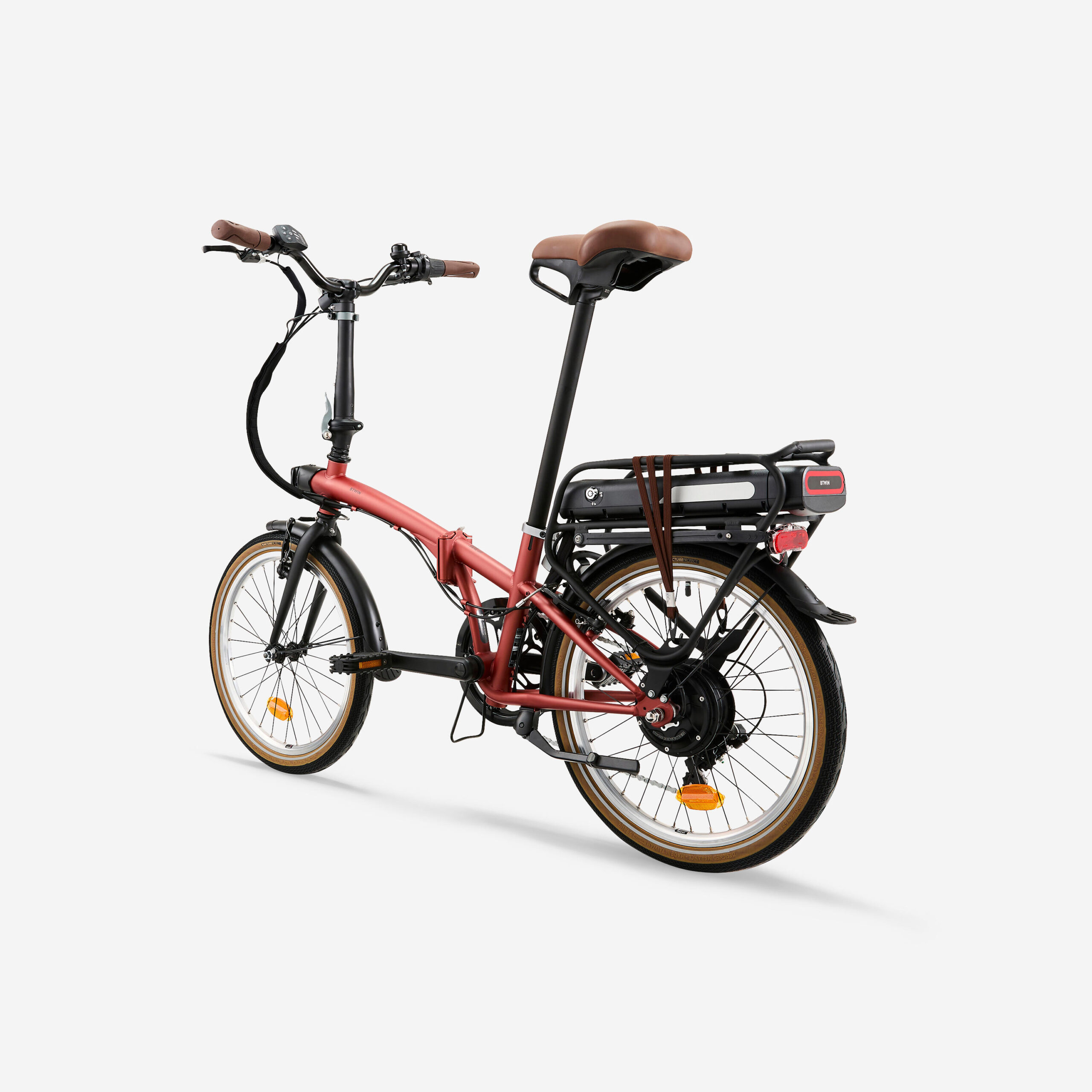 Vélo pliant électrique e fold 500 rouge brique – Image 3