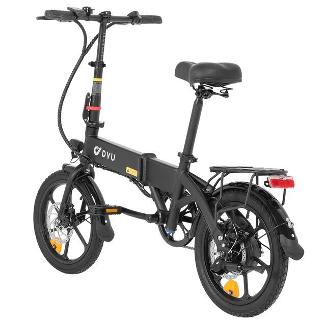 Vélo électrique 16" 250W 36V 7,5Ah 60 km autonomie avec panier – Image 3