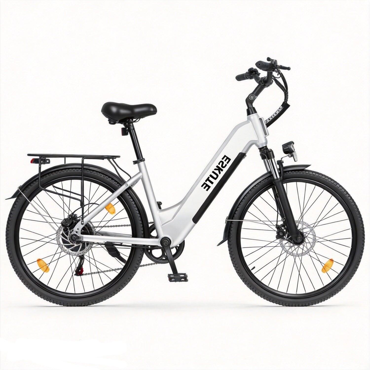 ESKUTE C202 Vélo Électrique 250W 48V17.5Ah 26'' Blanc