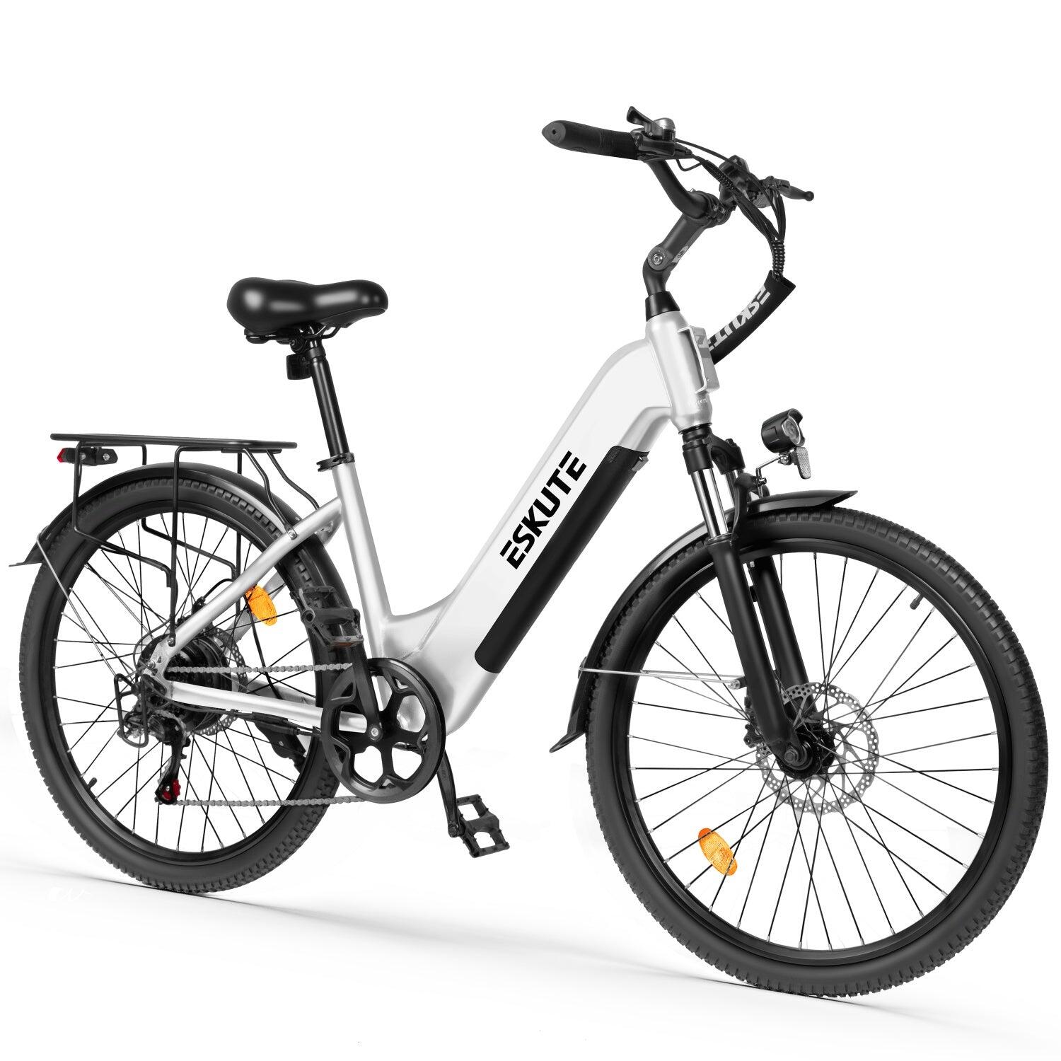 ESKUTE C202 Vélo Électrique 250W 48V17.5Ah 26'' Blanc – Image 2