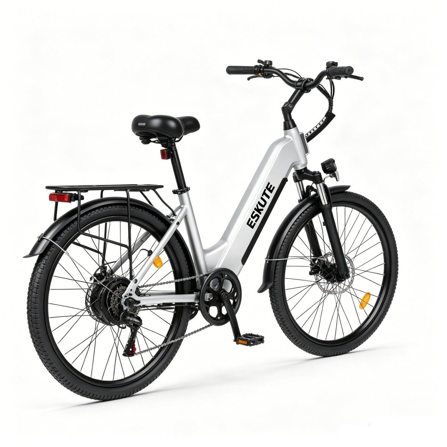 ESKUTE C202 Vélo Électrique 250W 48V17.5Ah 26'' Blanc – Image 3