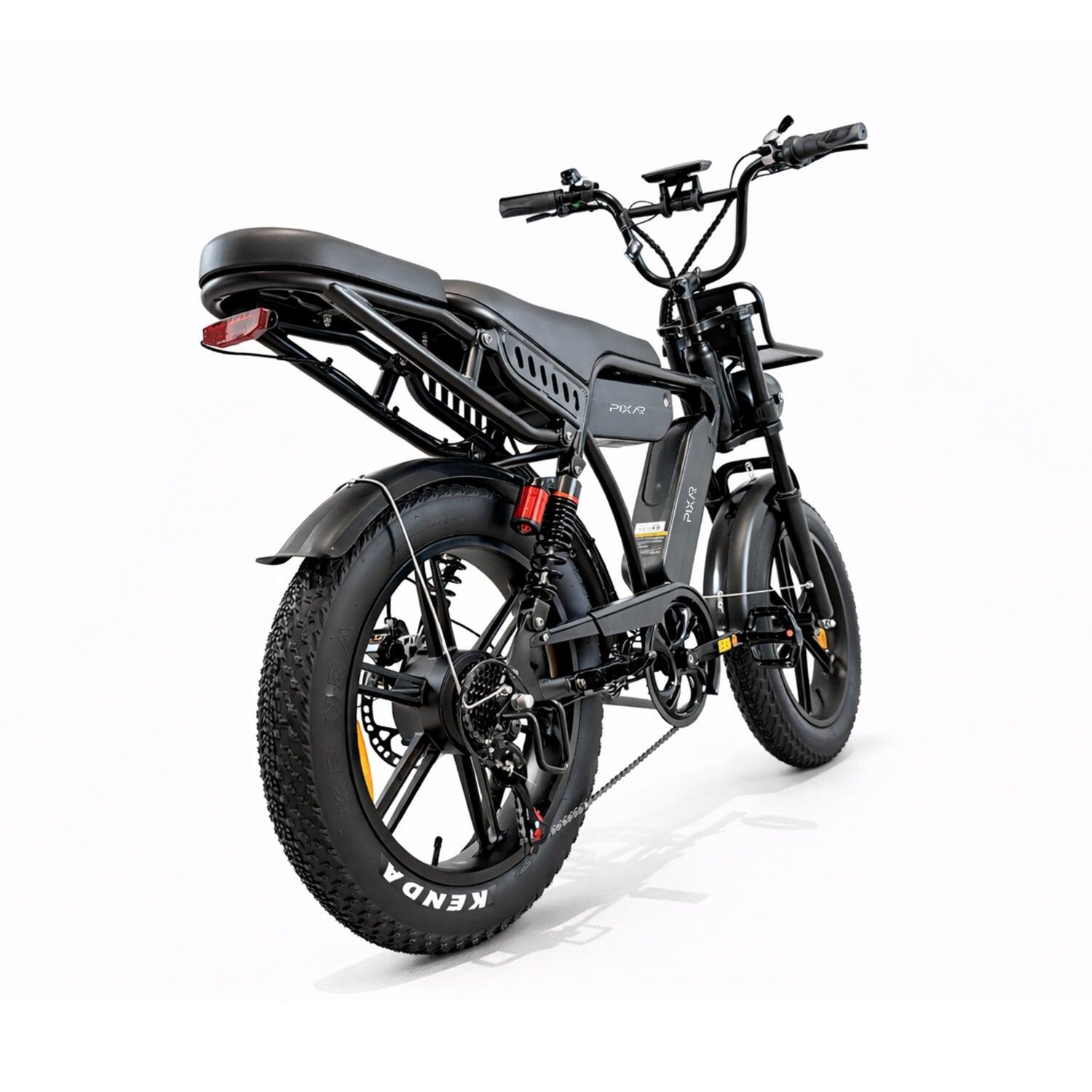 Pixar M9 Vélo Électrique 250W 48V17.5AH+17.5AH 20" Freins Hydrauliques Noir – Image 3