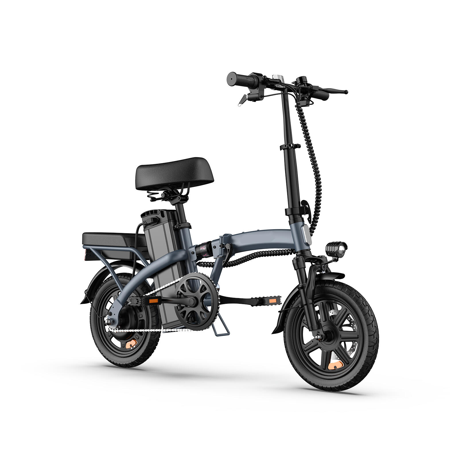 Vélo électrique portable URLIFE F1L à double suspension et pneus de 14 pouces – Image 2