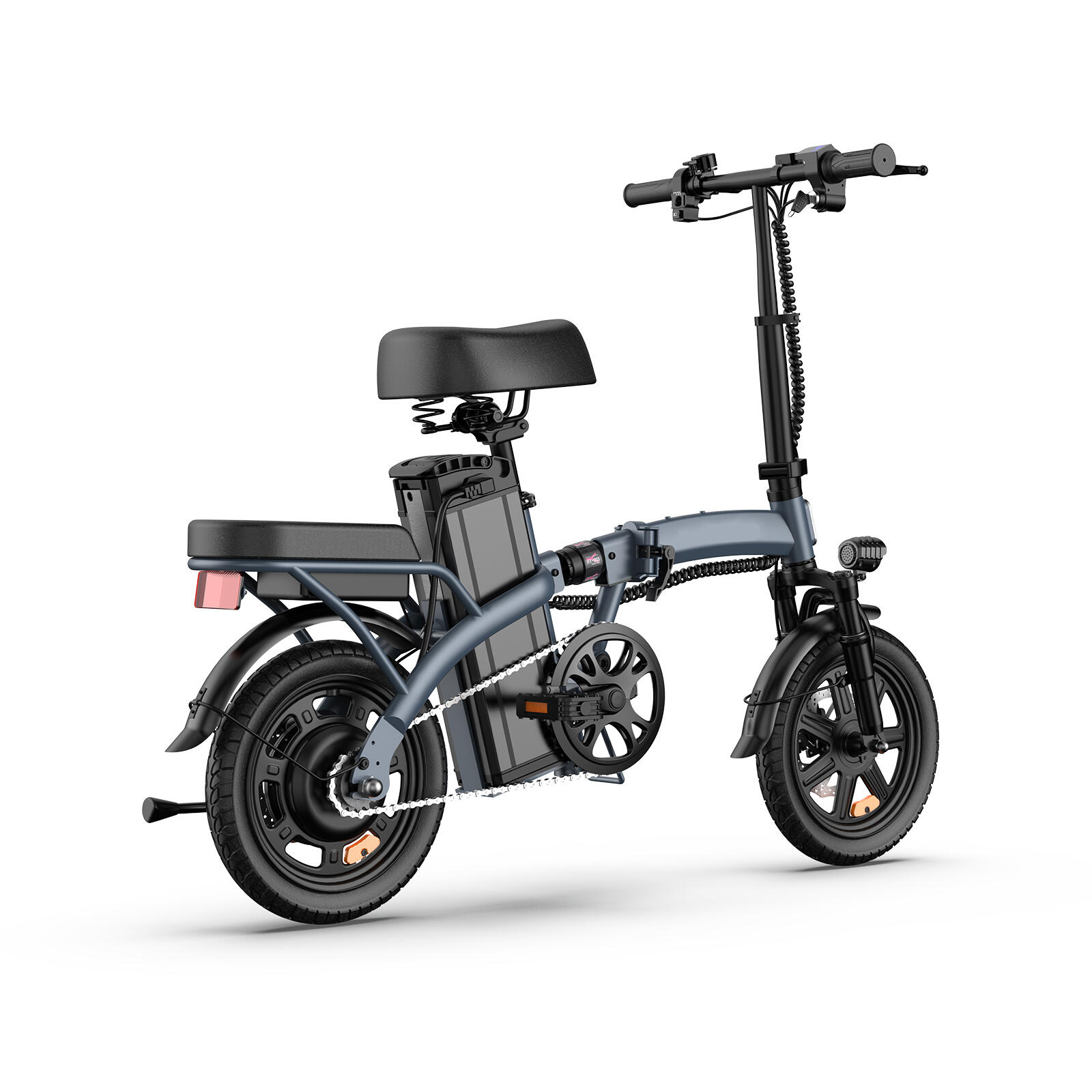 Vélo électrique portable URLIFE F1L à double suspension et pneus de 14 pouces – Image 3