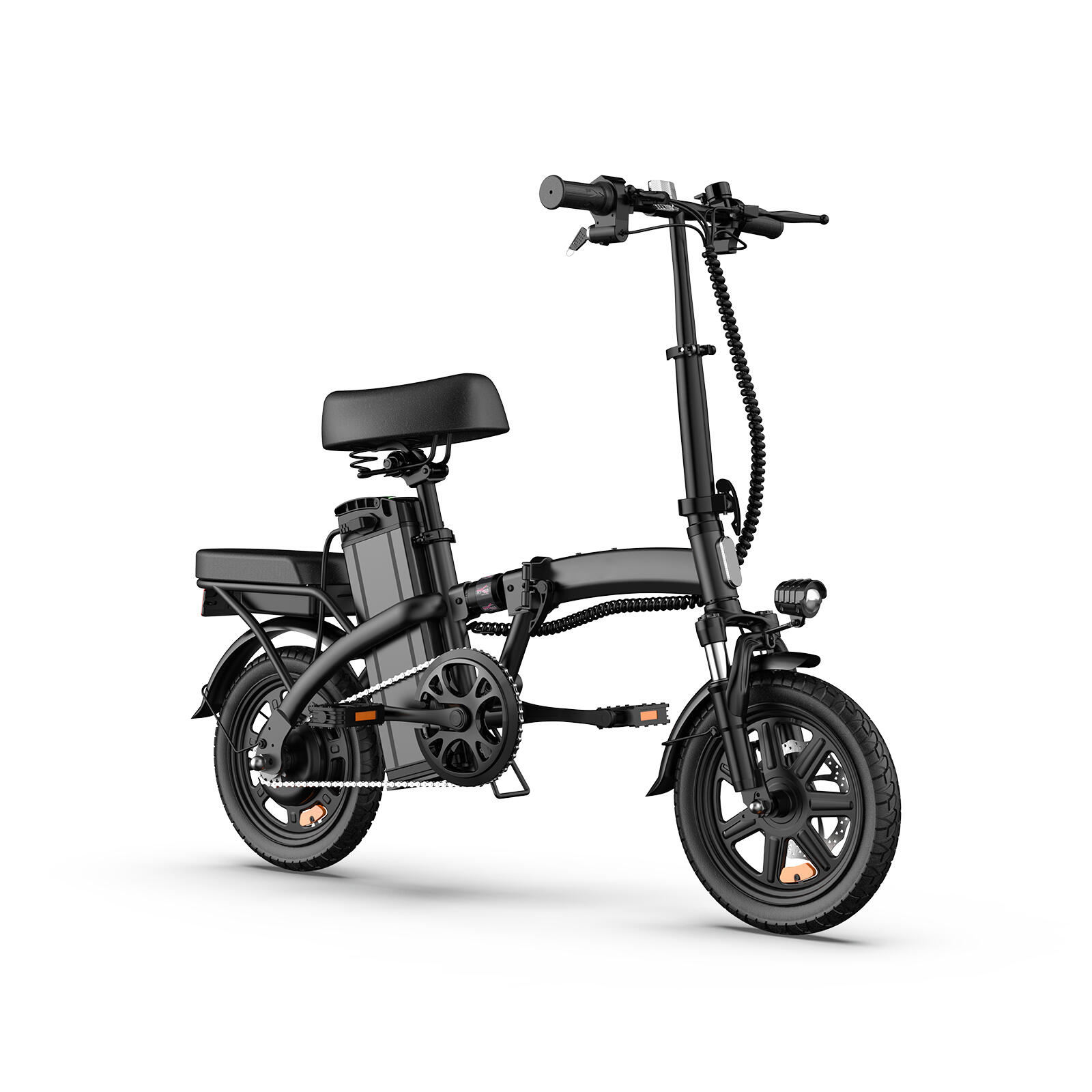 Vélo électrique portable URLIFE F1L à double suspension et pneus de 14 pouces – Image 2
